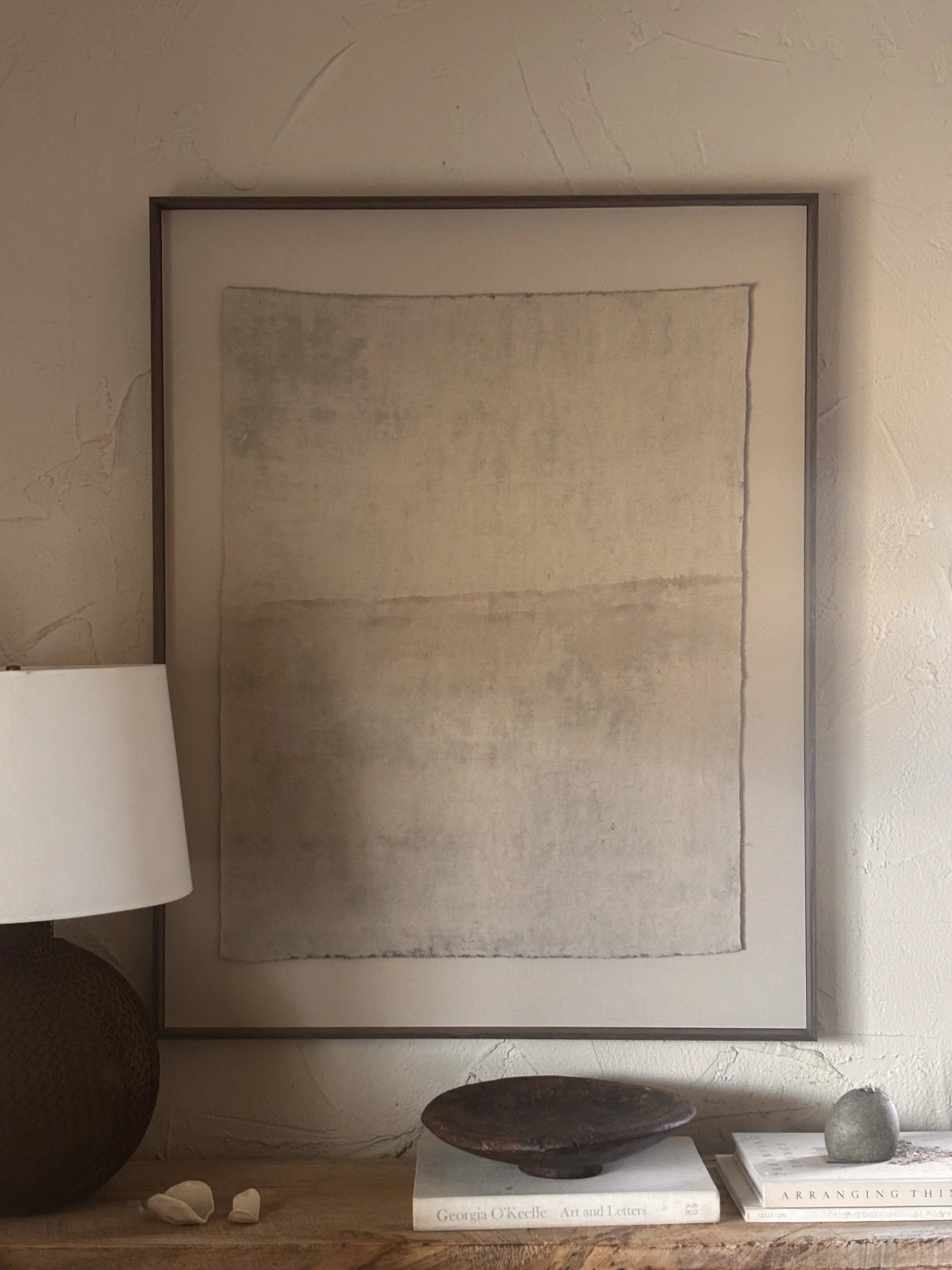 Nowhere No. 6 | mixed media on linen - 32 in x 41 in - 2025