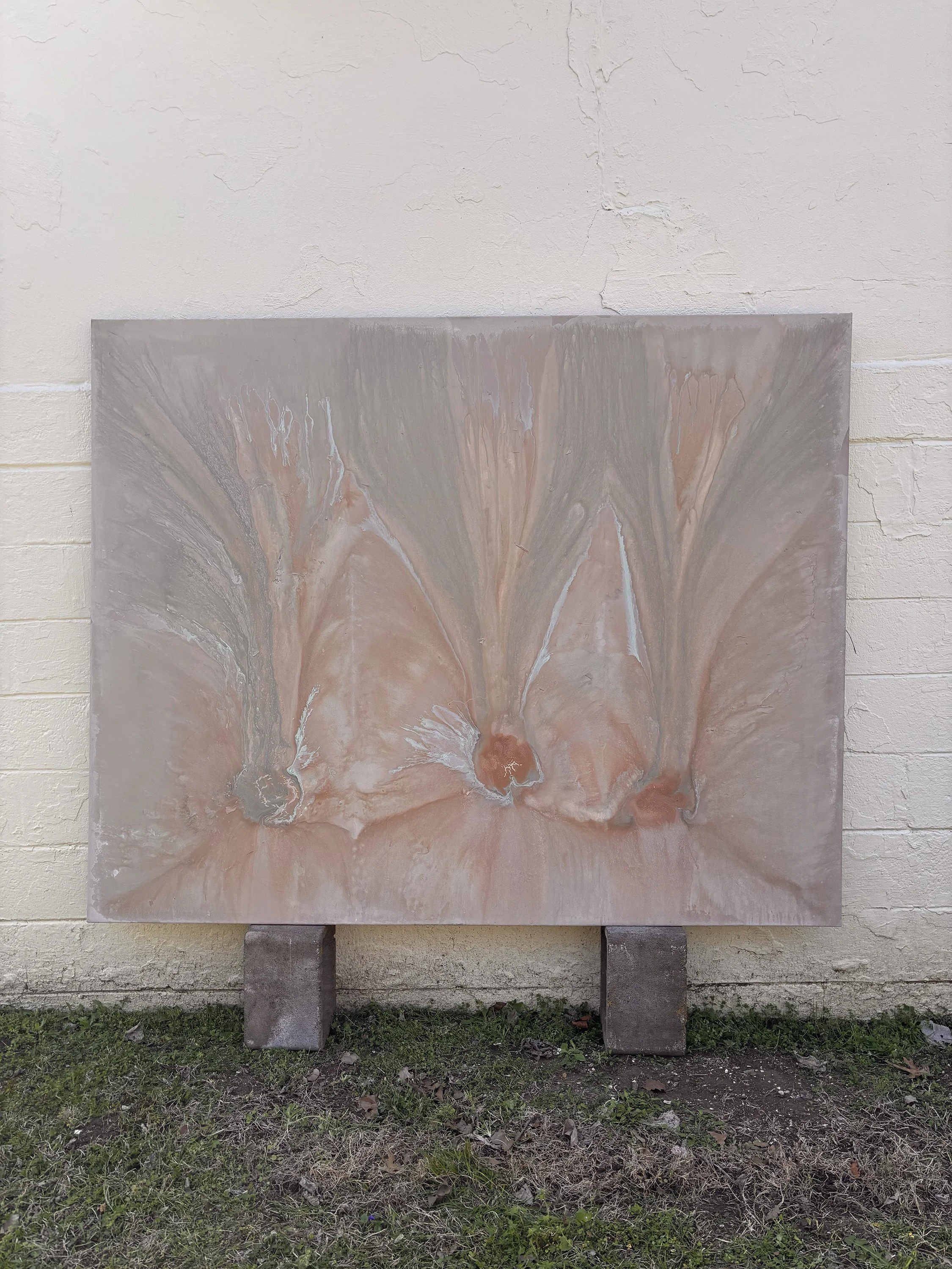 Signs of Sun No. 3 | mixed media on canvas - 78-1/2 in x 63 in - 2026