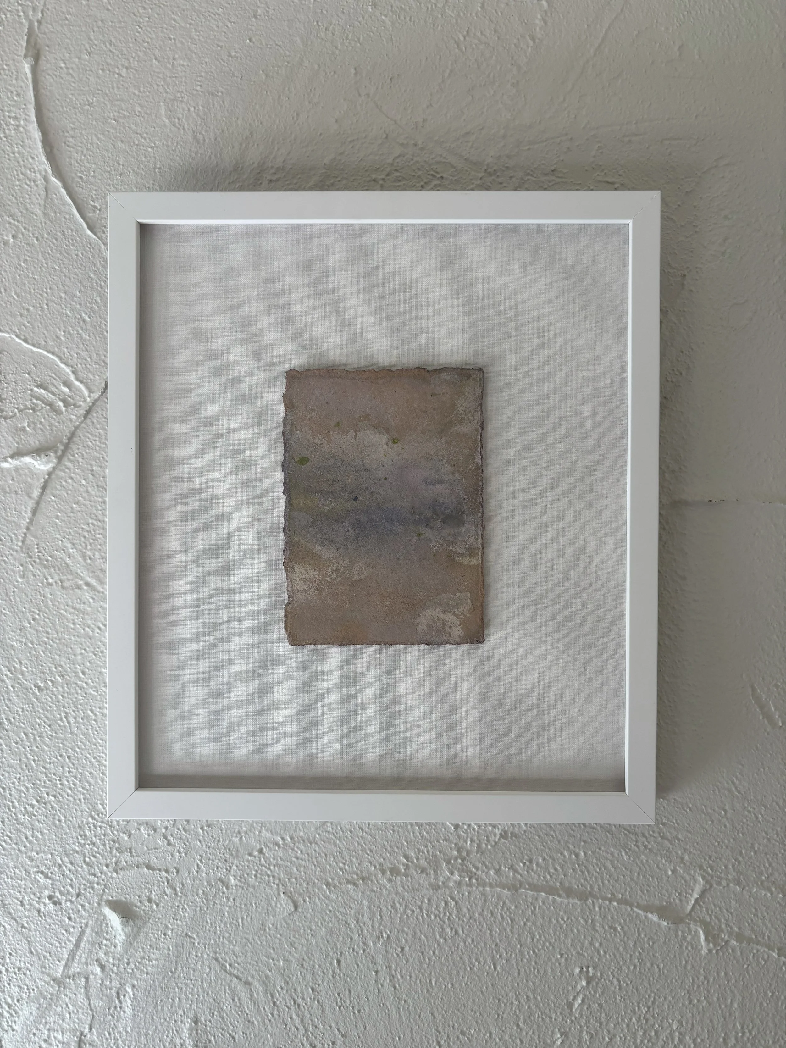 Horizon No. 13 | watercolor on paper (custom framed on linen) - 14 in x 16 in - 2026