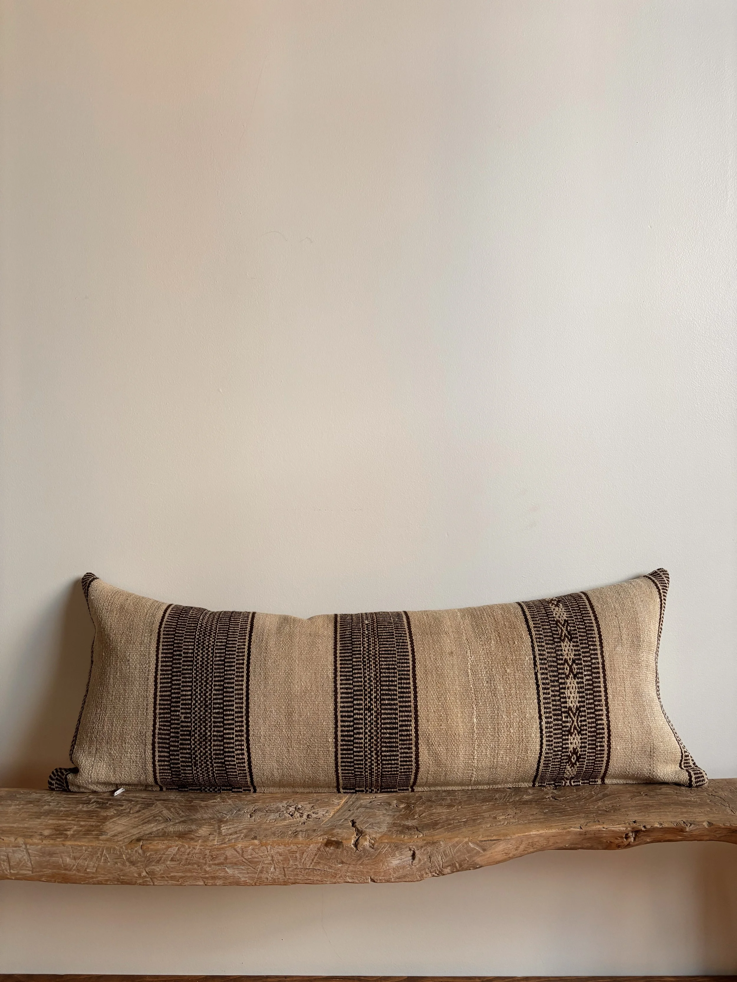 Vintage Textile Lumbar Pillow