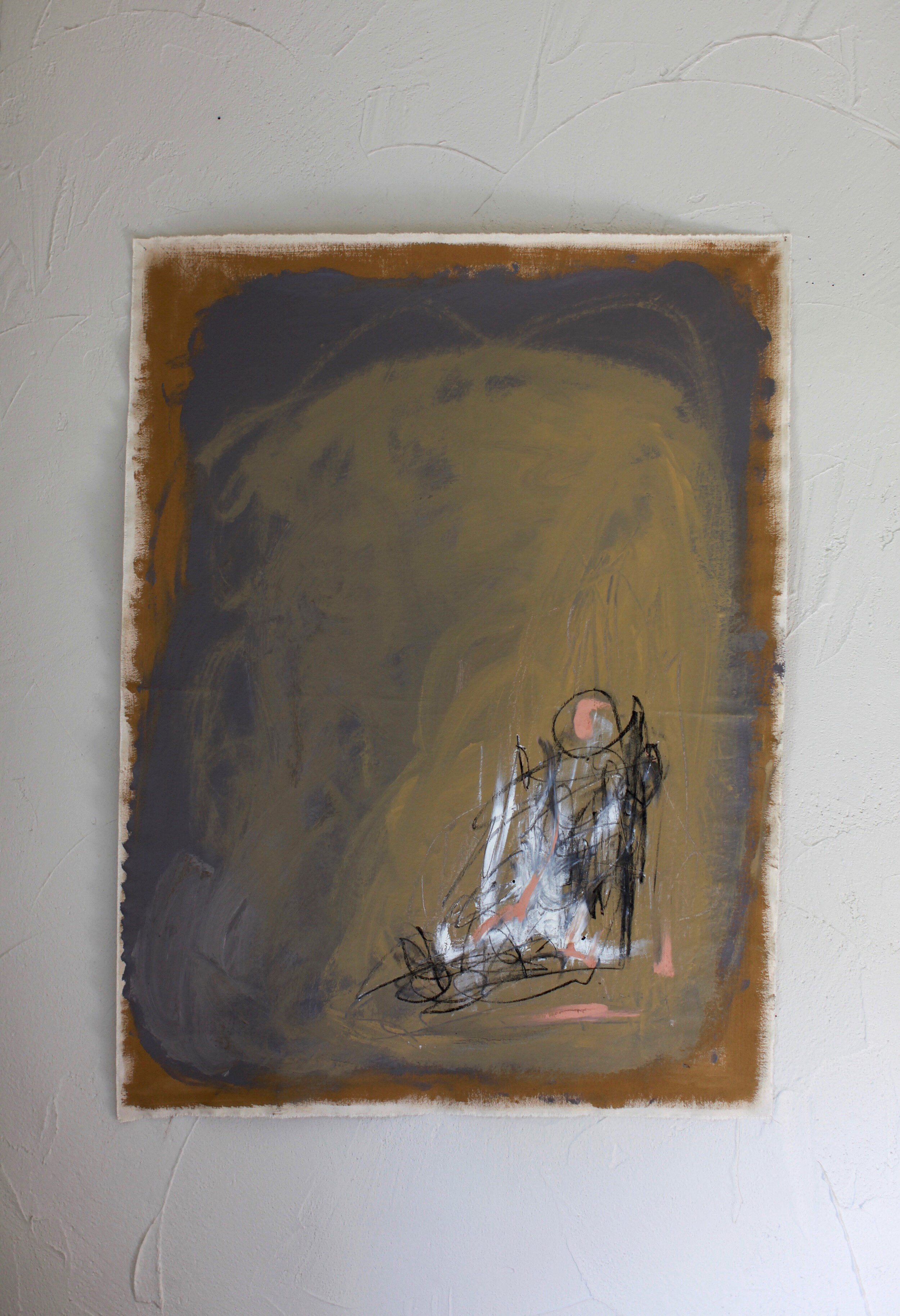 The Thinning Veil No 2 | acrylic, oil pastel, and charcoal on canvas - 36 in x 48 in