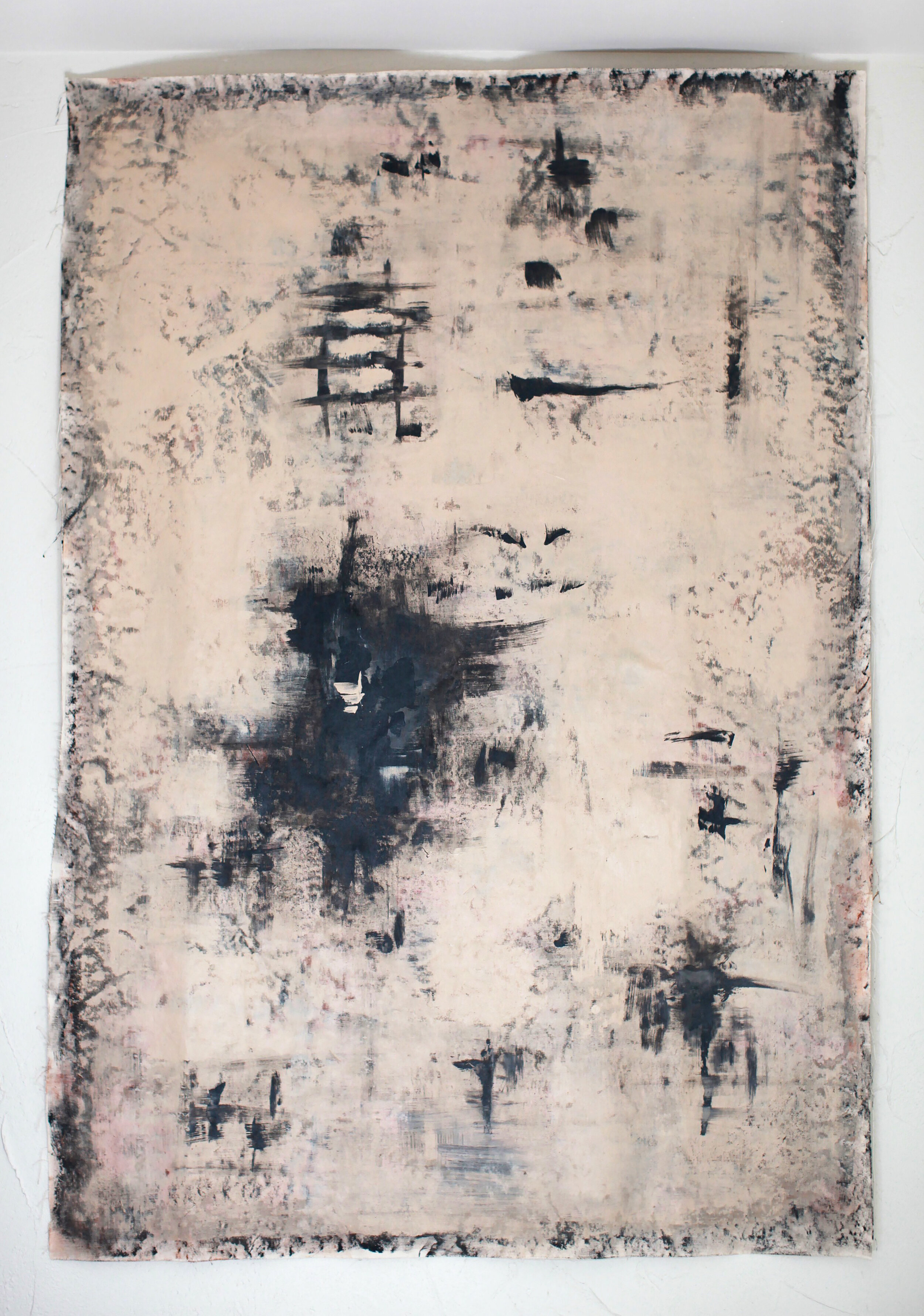 Beginnings | acrylic on canvas - 49 in x 70 in