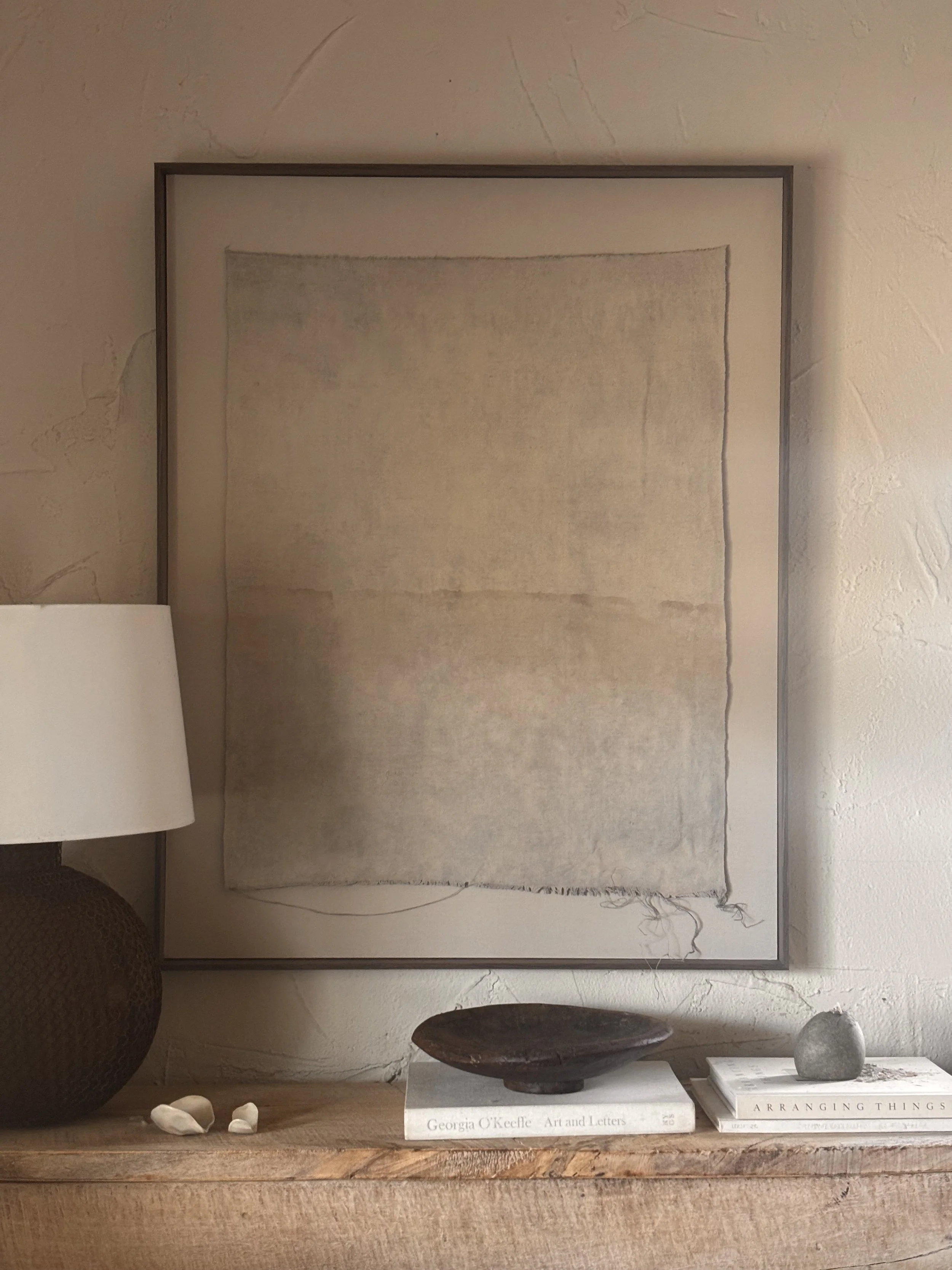 Nowhere No. 4 | mixed media on linen - 32 in x 41 in - 2025