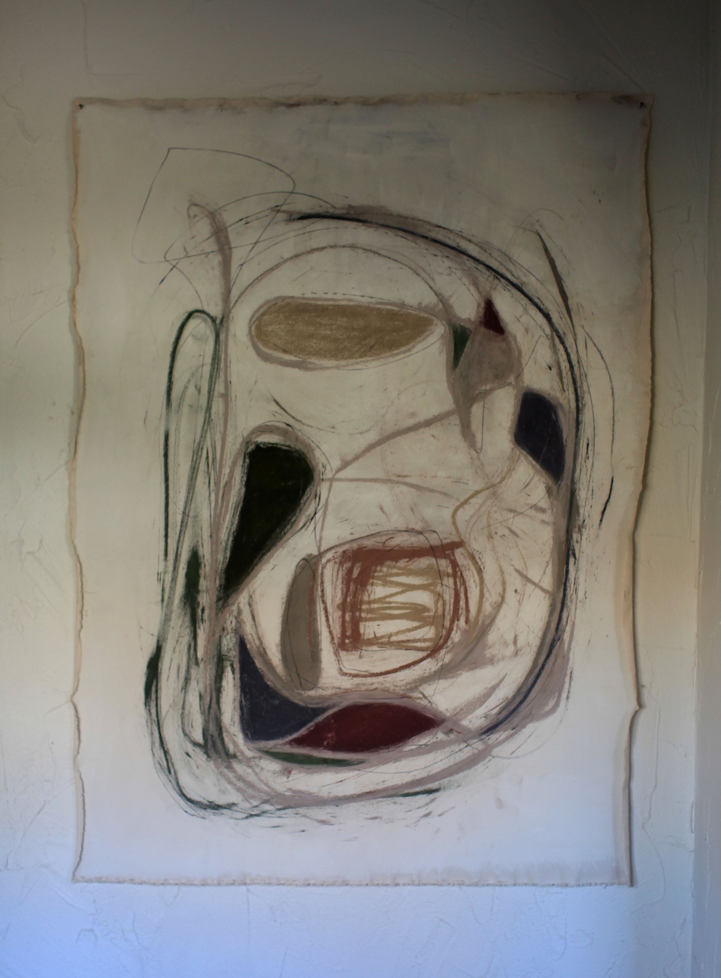 Uncharted | mixed media on canvas - 52 in x 71 in