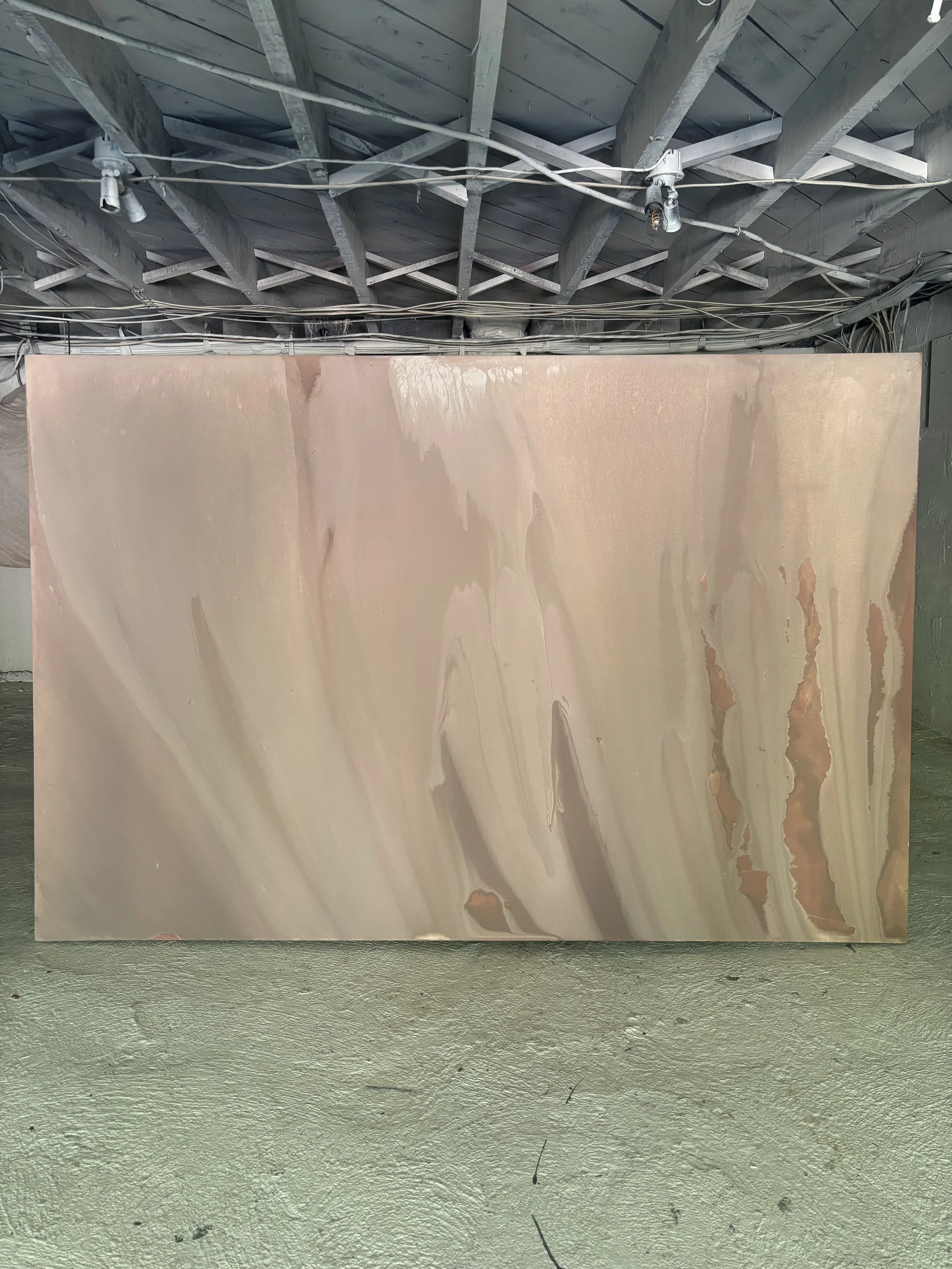 The Clearing No. 2 - acrylic on raw canvas - 60 in x 90 in - 2026