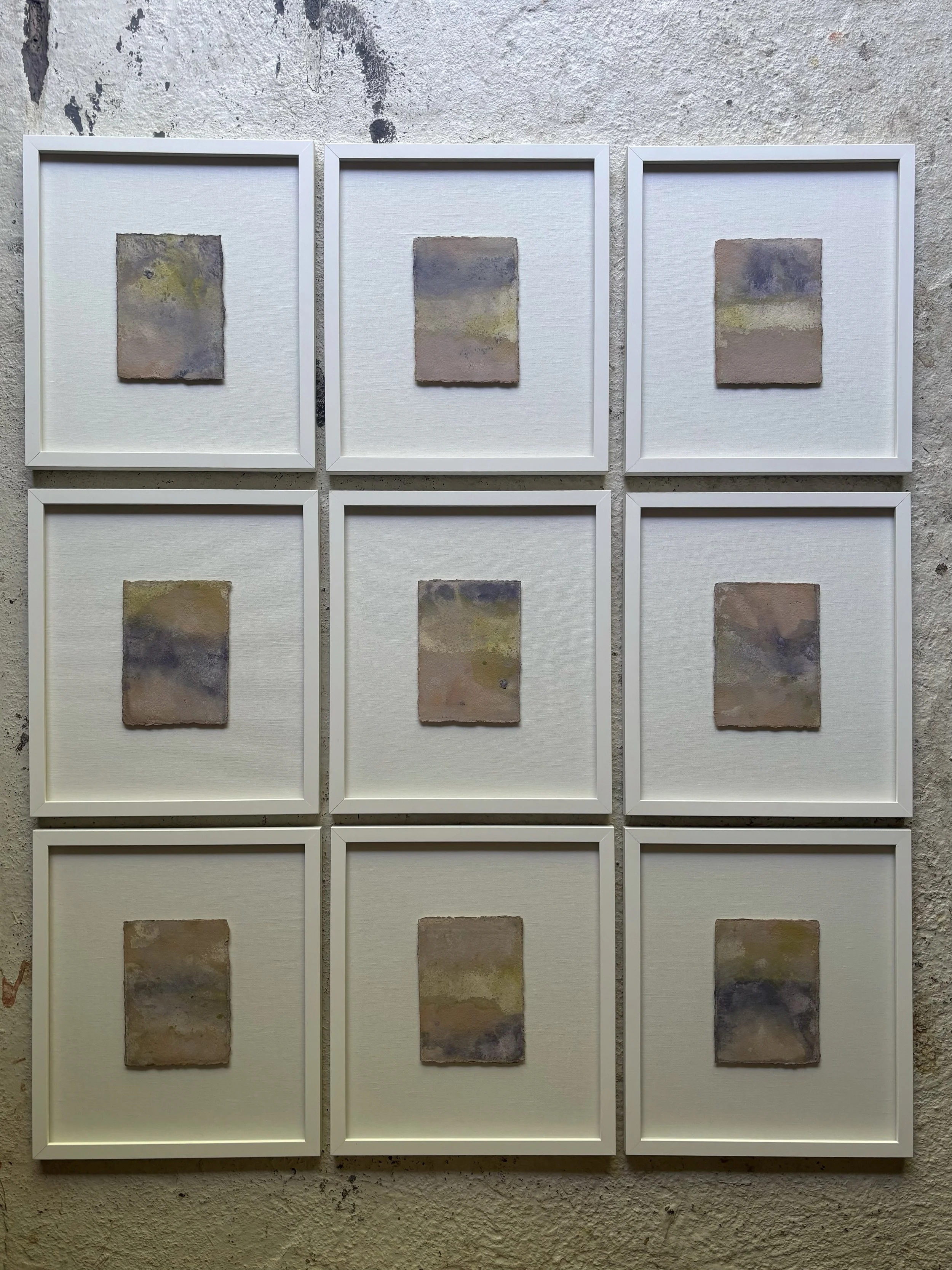 Horizon No. 5-13 | watercolor on paper (custom framed on linen) - 14 in x 16 in - 2026