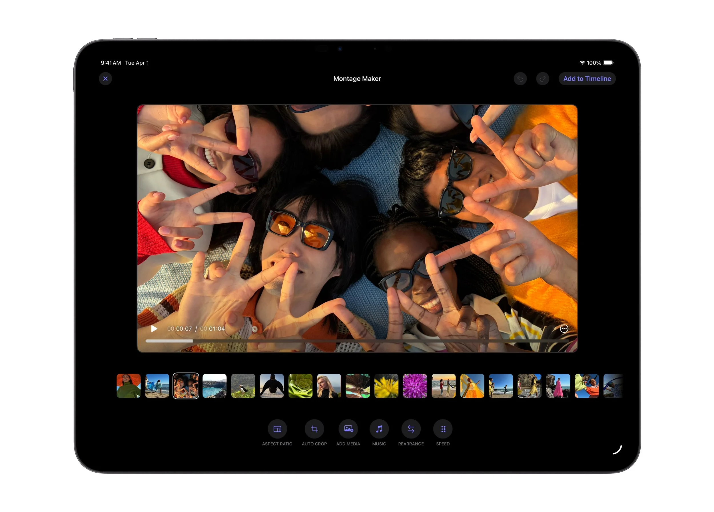 Montage Maker in Final Cut Pro for iPad