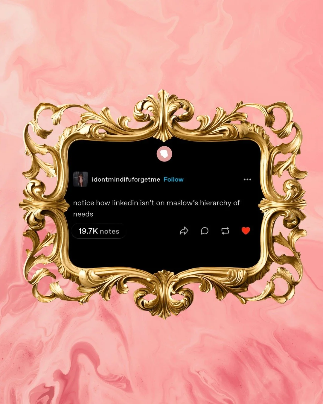Notice how LinkedIn isn&rsquo;t on Maslow&rsquo;s hierarchy of needs &mdash; and yet here we are, fighting for our digital lives in the comments section.

At this point, &ldquo;self-actualization&rdquo; just means not checking notifications until Mon