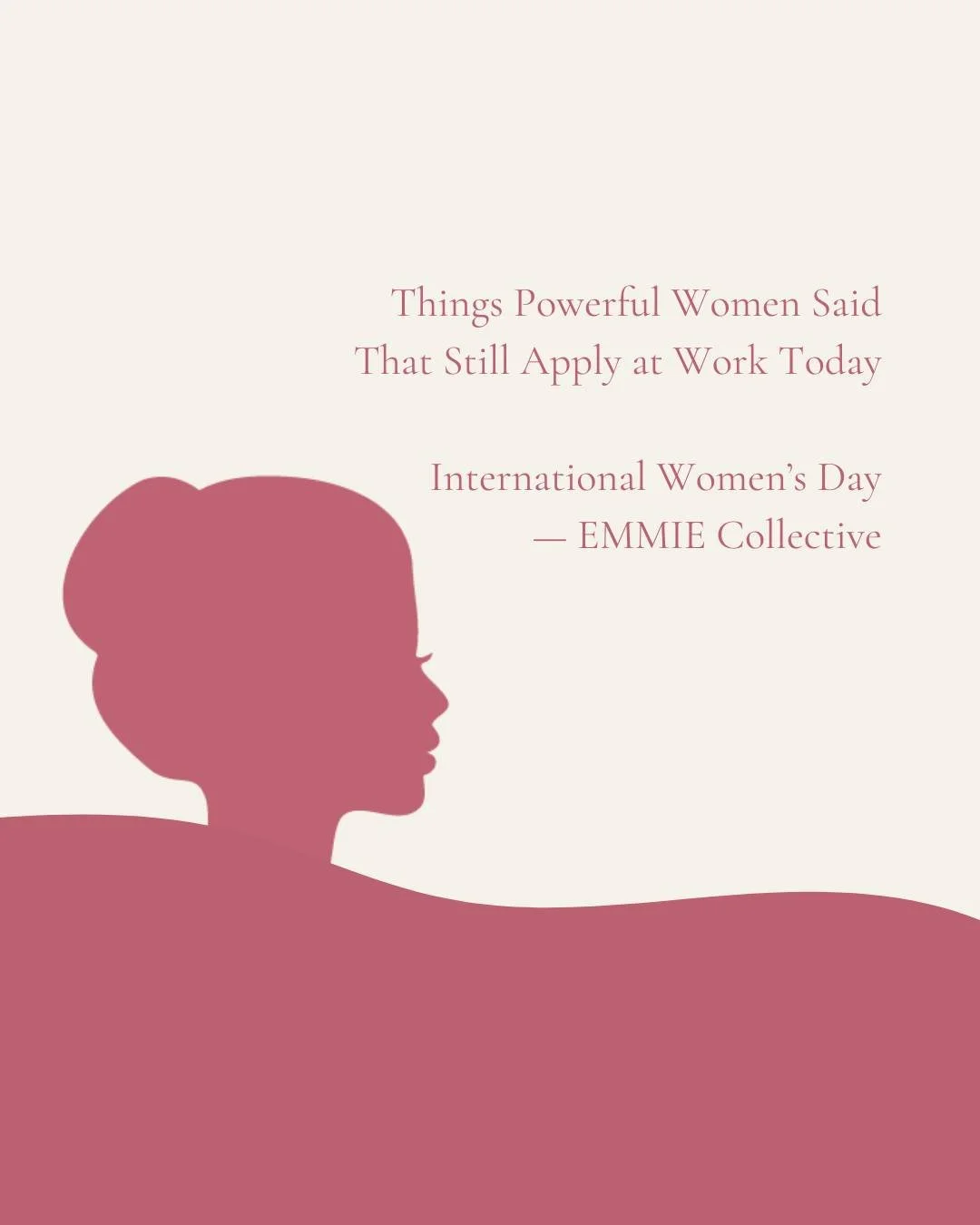 Some advice doesn&rsquo;t age.

Especially when it comes from women who changed industries, built companies, and refused to stay quiet.

Happy International Women&rsquo;s Day to the women doing the same today.

Which quote still applies to your work 