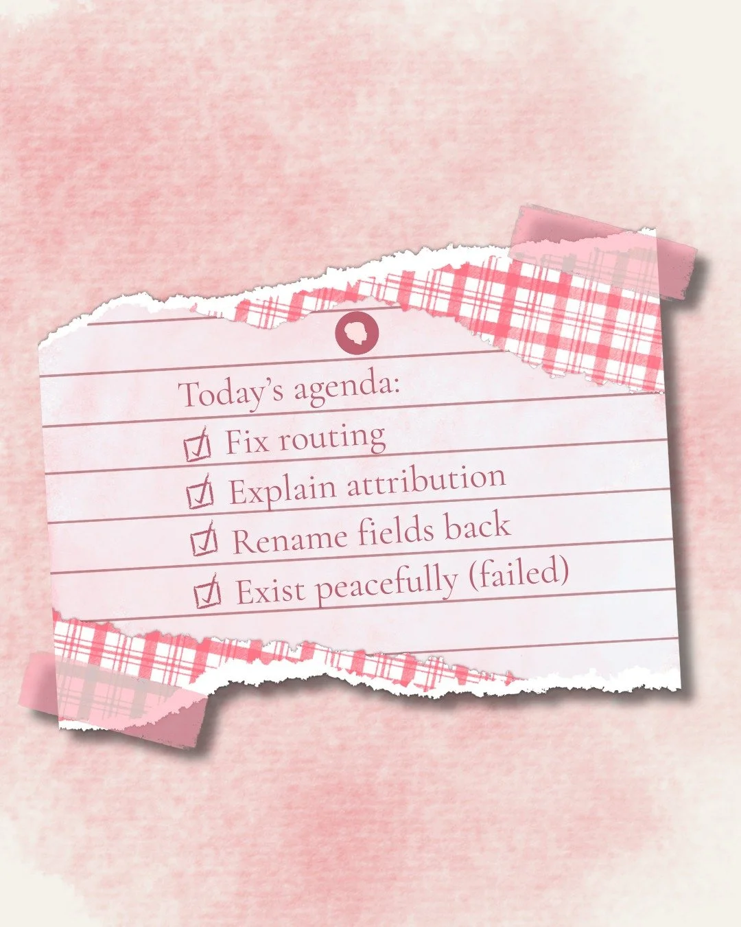 If your to-do list feels personal, that&rsquo;s because it is.

Ops isn&rsquo;t hard.
Ops without guardrails is exhausting.

We see this every week.

#marketingops #revops #opslife #martech #womenintech #b2bmarketing  #workhumor #bigtechenergy #emmie