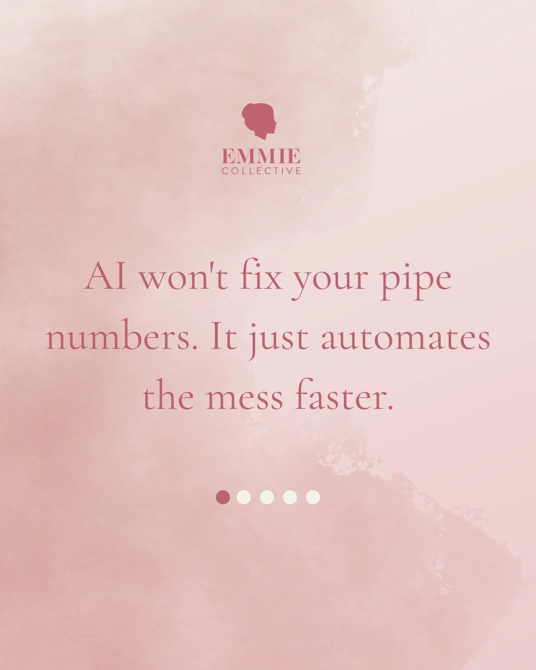 AI is only as smart as the data underneath it.
And most of you know exactly what's in your CRM right now.
Fix the foundation first. The tools can wait.

Otherwise, it&rsquo;s just retail therapy.

#MarketingOps #SalesOps #OpsStrategy #WomenLedBusines