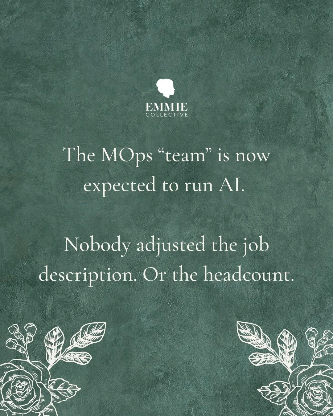 If your MOps person is doing the work of a full team, they're not a superhero. They're underwater.

The ask has never been bigger. The support rarely matches it.

It's not shameful to bring in help. It's how smart teams protect their most important p