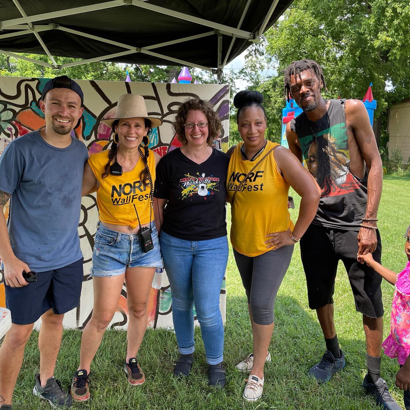 @norfwallfest was a beautiful place where community came together to heal, grow, and be enriched through art in North Nashville 🎨🎉

Many thanks to @woke3 for standing strong in his vision for @norfwallfest @norfstudios 🙌🎨

We need more of us risi