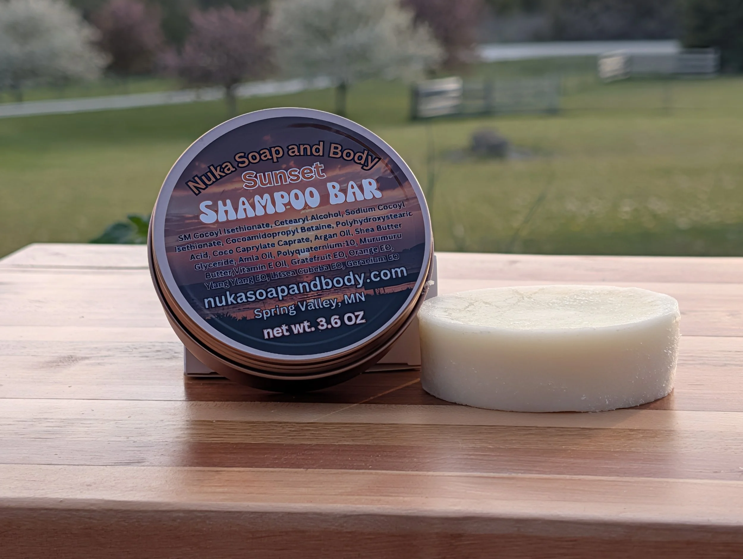 Shampoo Bar Sunset 3.6 OZ.