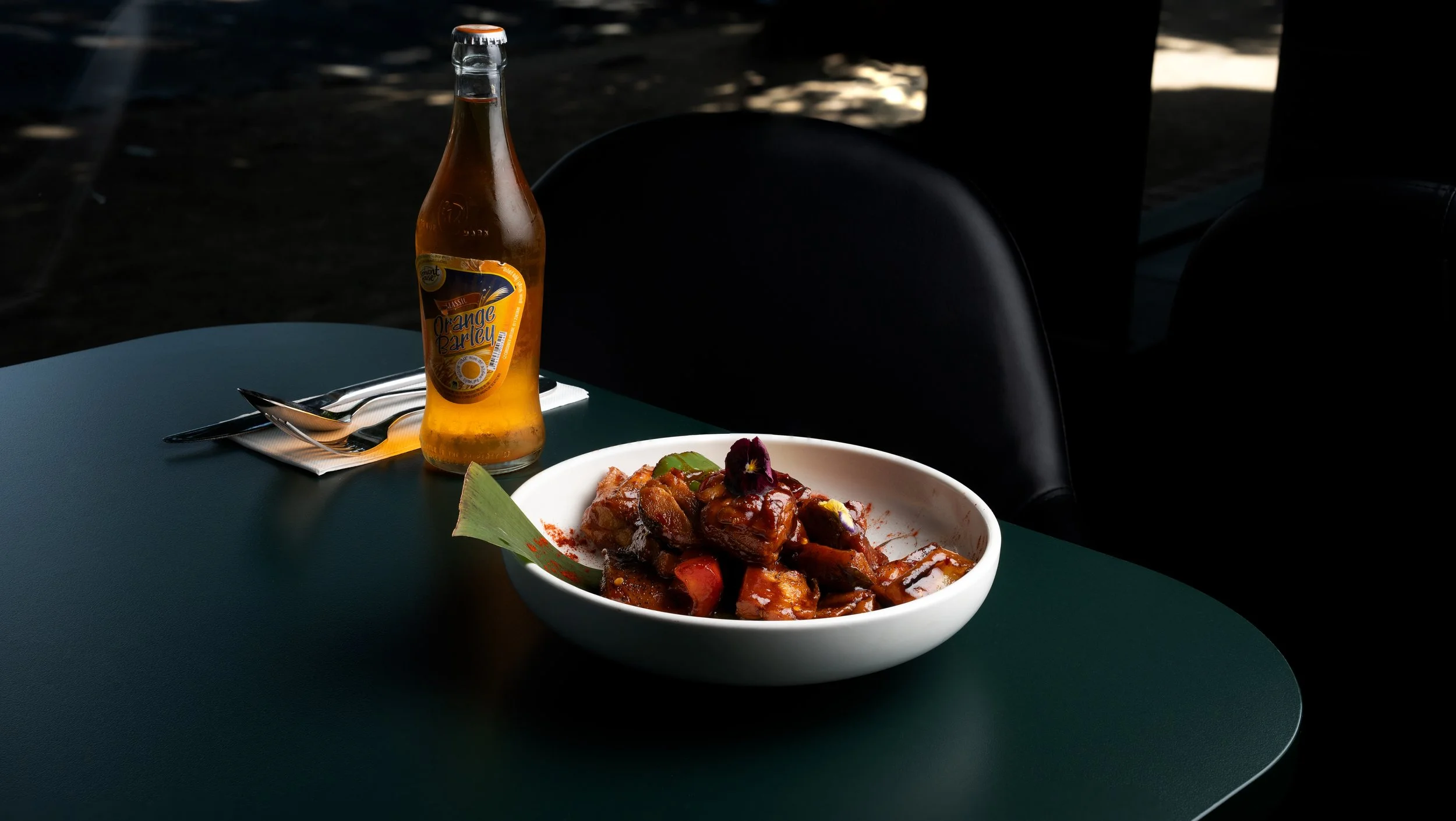 Chicken Devilled with orange drink.jpg