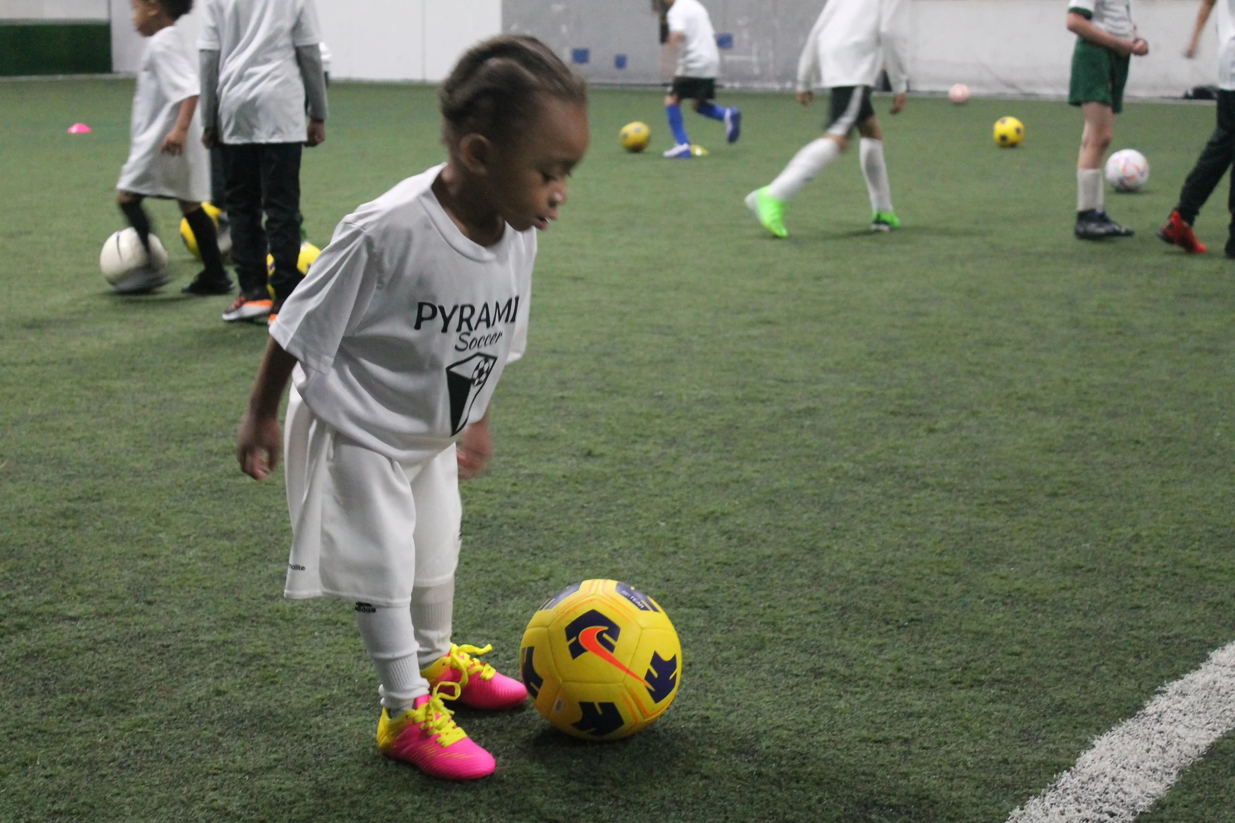 De'Lon Brown, The 3-Year-old Prodigy shows his skill at the Winter Soccer Academy 