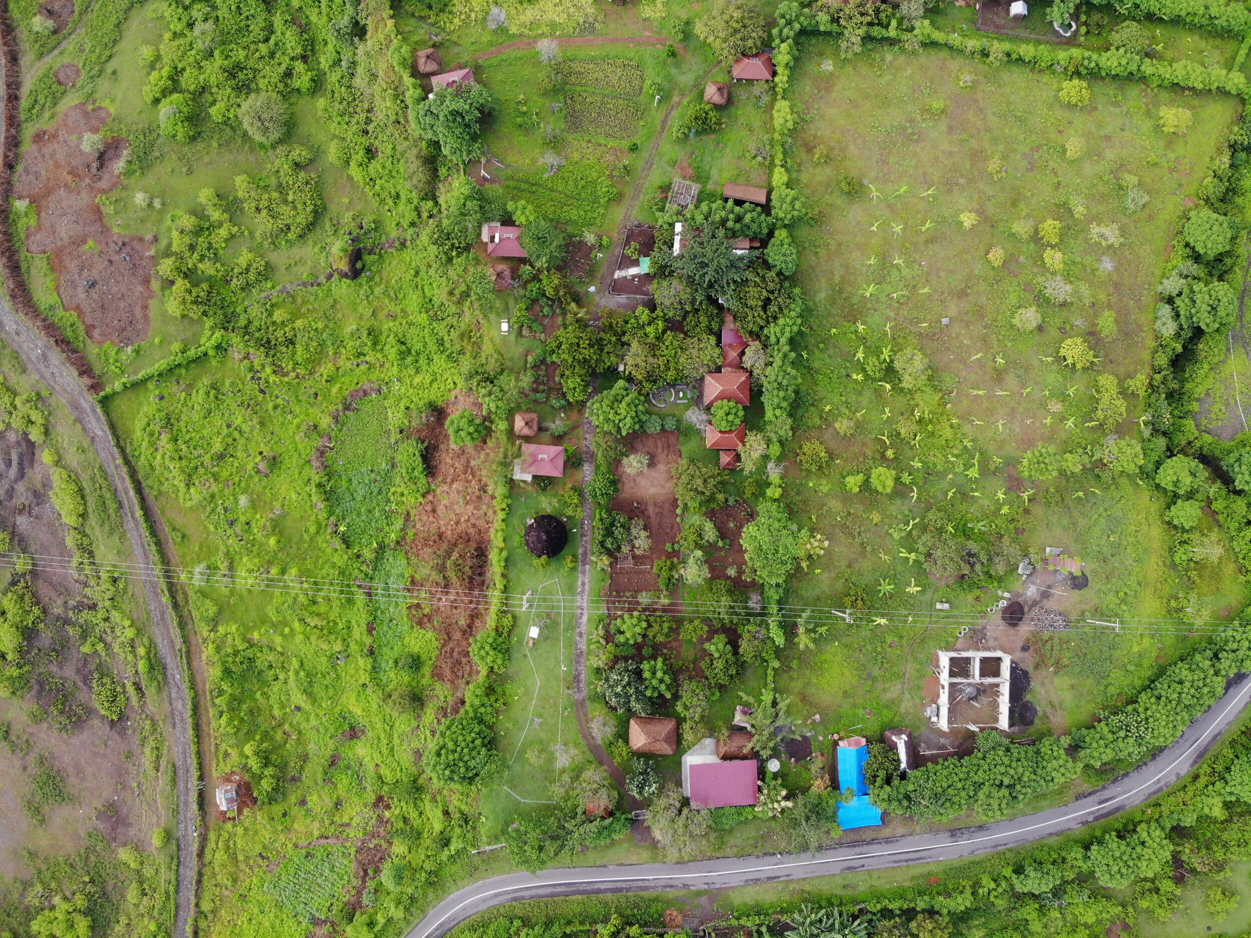 Aerial view of our farm