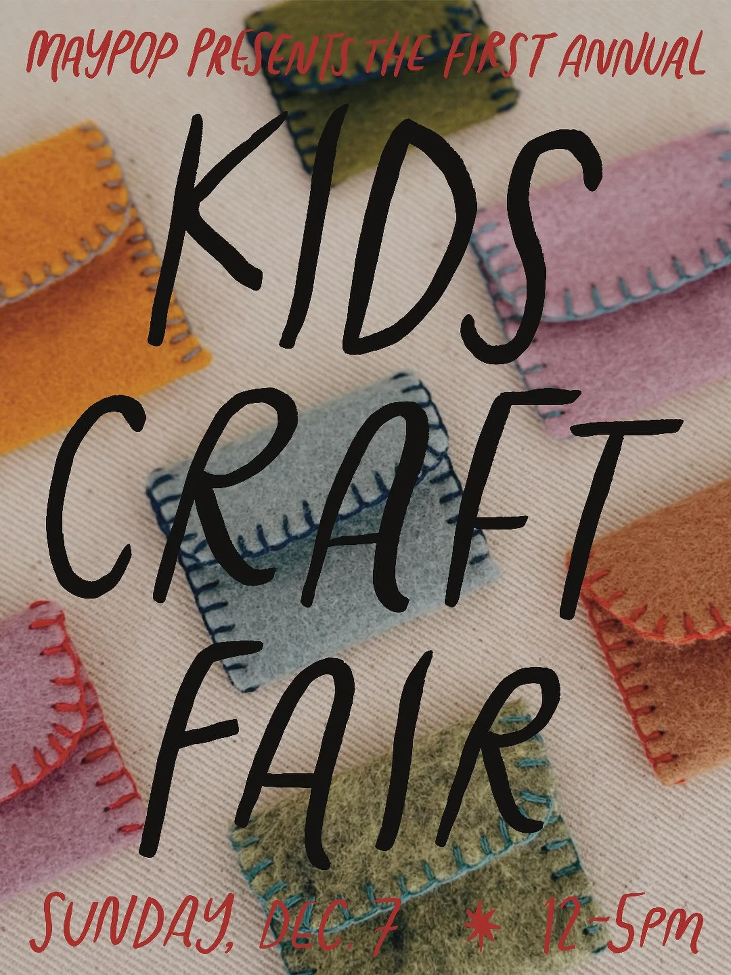 join us for the first ever maypop kids craft fair &mdash; a joyful celebration of creativity, craft &amp; community 🌼 

we invite kids and teens (ages 8-18) to host their own tables, share their handmade work and experience the magic of a market day