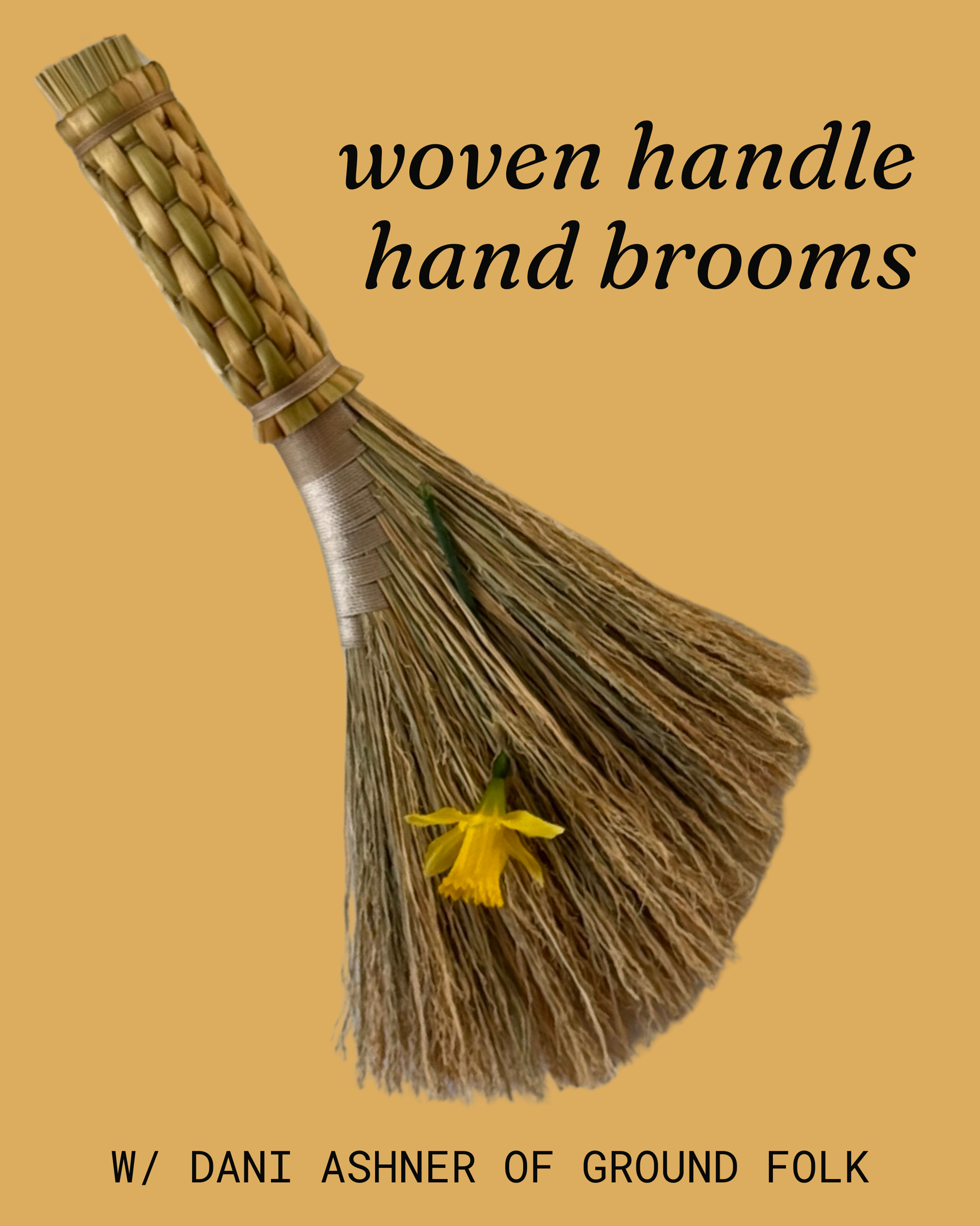 woven-handle hand brooms