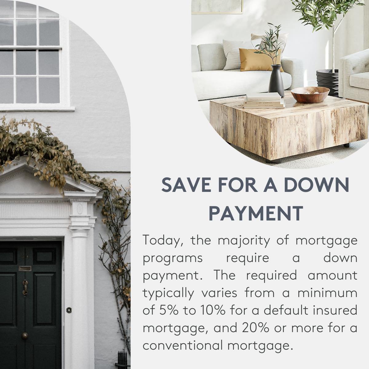 🏡 Dreaming of owning your own home? Let's talk about saving for that all-important down payment, and how tools like the First Home Savings Account (FHSA) and Registered Retirement Savings Plan (RRSP) can help you get there! 💰

With most mortgage pr