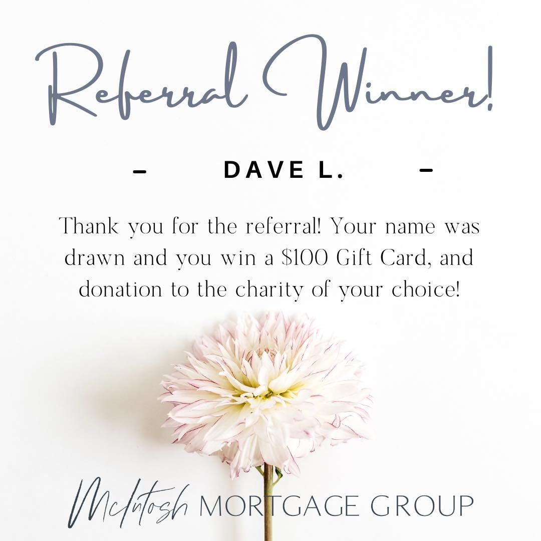 Congratulations to Dave L. for being this month's referral giveaway winner! Thank you so much for your referrals; they mean the world to us.  And a reminder that these giveaways are monthly and you can enter as many times as you like 😊🎉

#McIntosh 