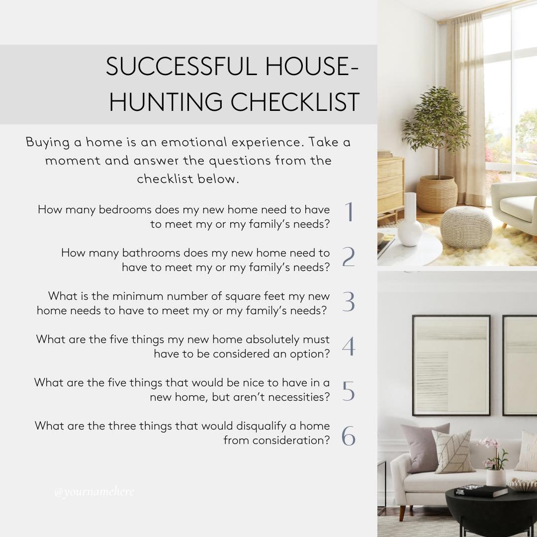 🏠✅ Planning to find your dream home? Don't forget your house-hunting checklist! 📋✨ Trust me, it's a game-changer! From must-have features to preferred neighbourhoods, jotting down your priorities keeps you focused and ensures you don't miss a thing