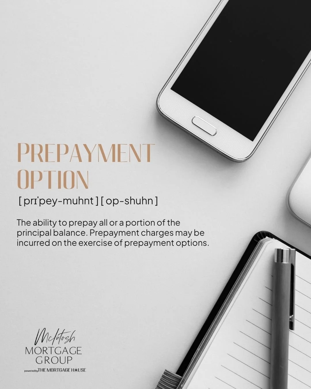 Understanding prepayment options! 💰

Did you know that you may have the option to prepay all or part of your mortgage principal? This can help you pay off your mortgage faster and reduce interest costs over time! 🏡

However, depending on your mortg