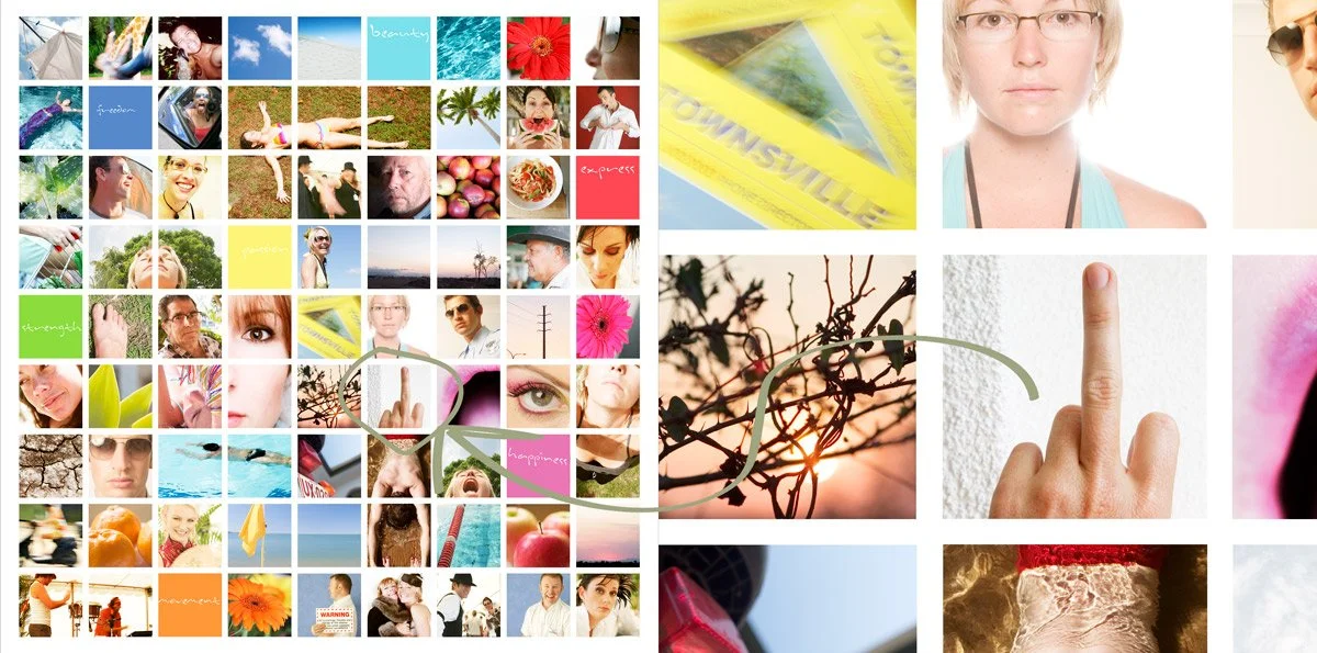 Example of photographer Honey Atkinson's final uni aisngment when she studied a Bach of Photography in 2004