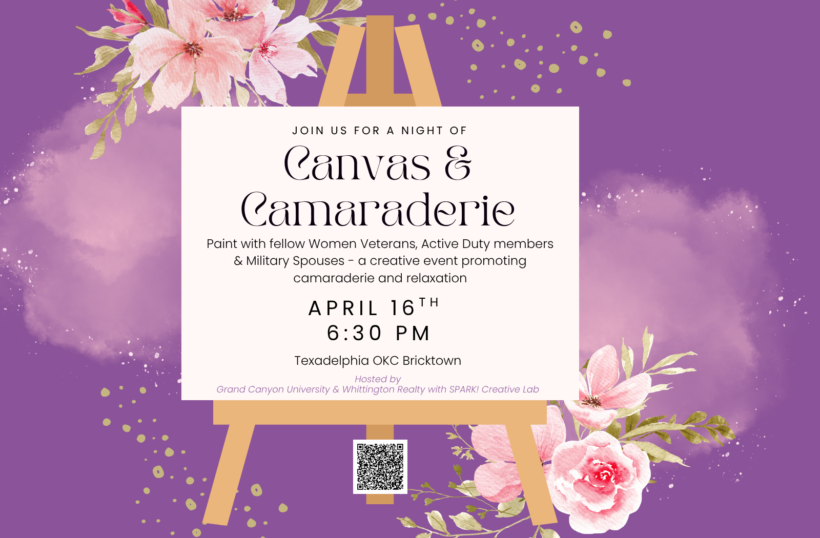 Canvas &amp; Camaraderie: A Mask-Painting Night for Women Veterans &amp; Military Spouses