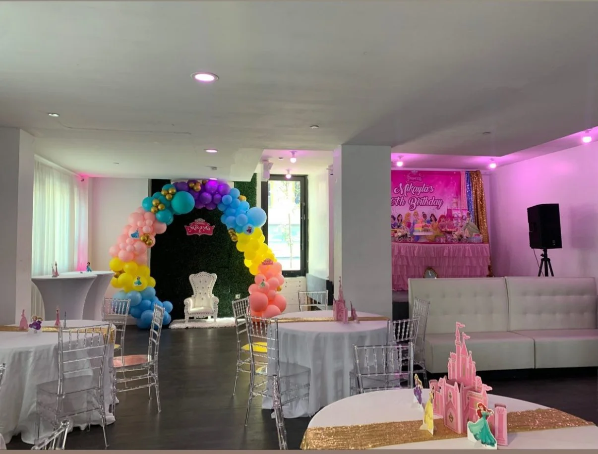 “Kids’ party décor and layouts”