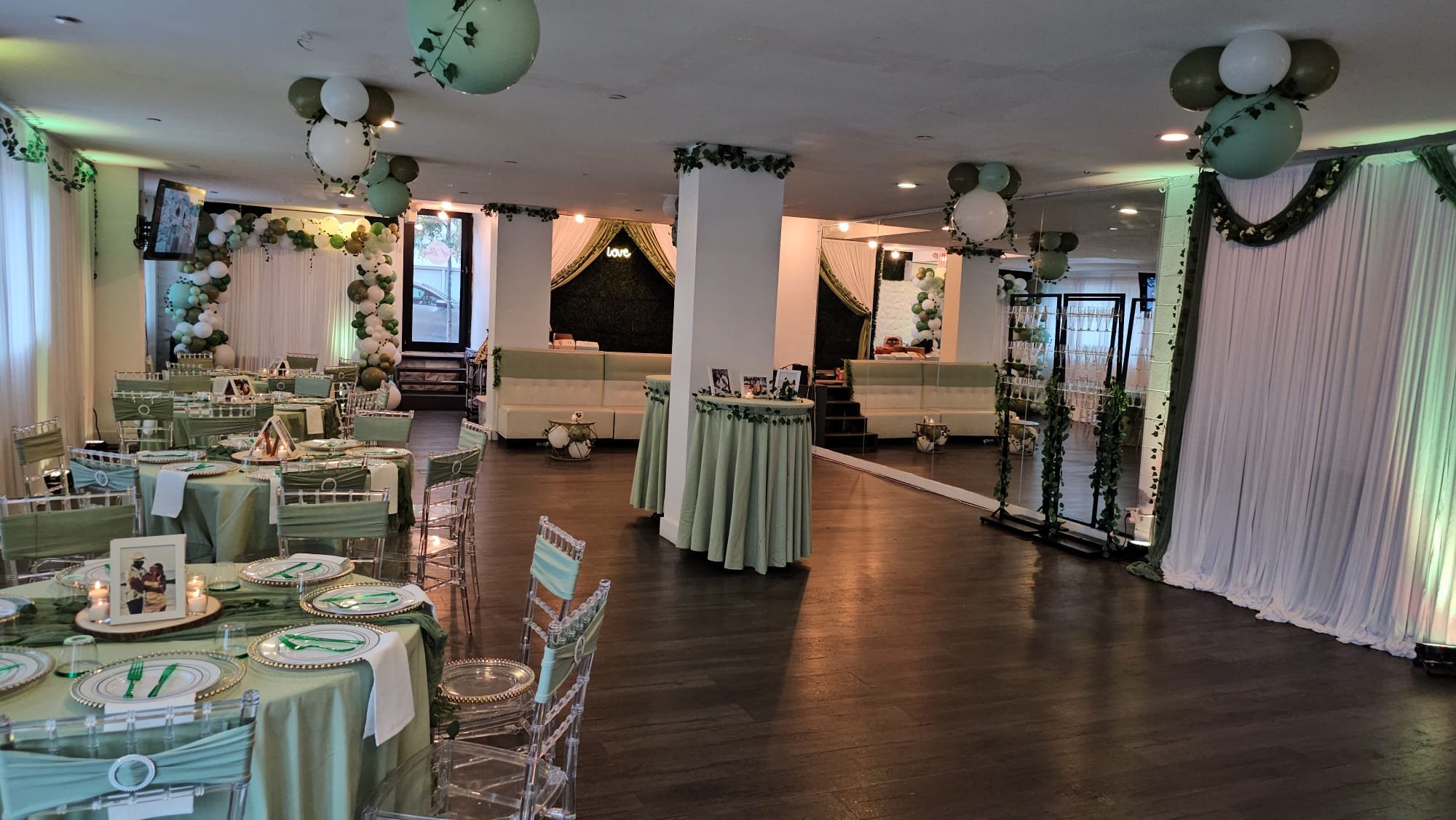 “Small wedding reception space in East Williamsburg”