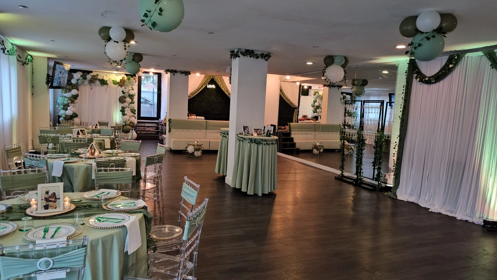 “Small wedding reception space in East Williamsburg”