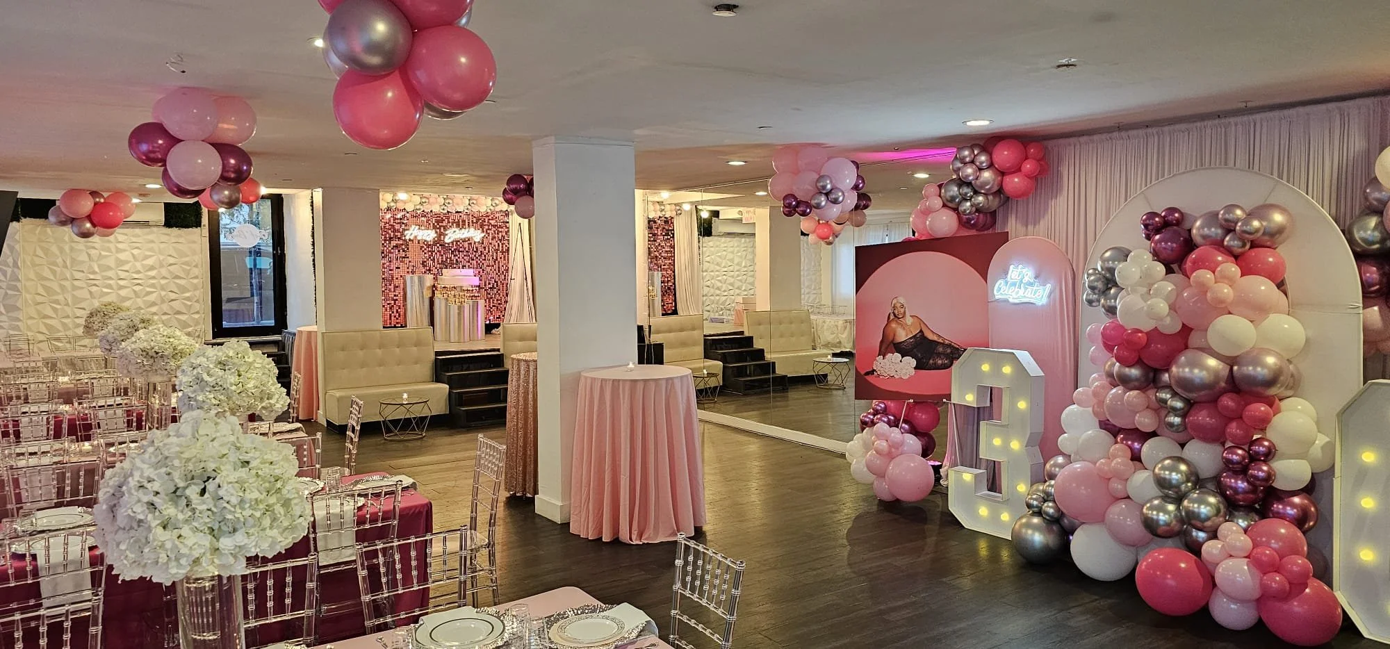 “Brooklyn baby shower setup at Eastburg Suite”