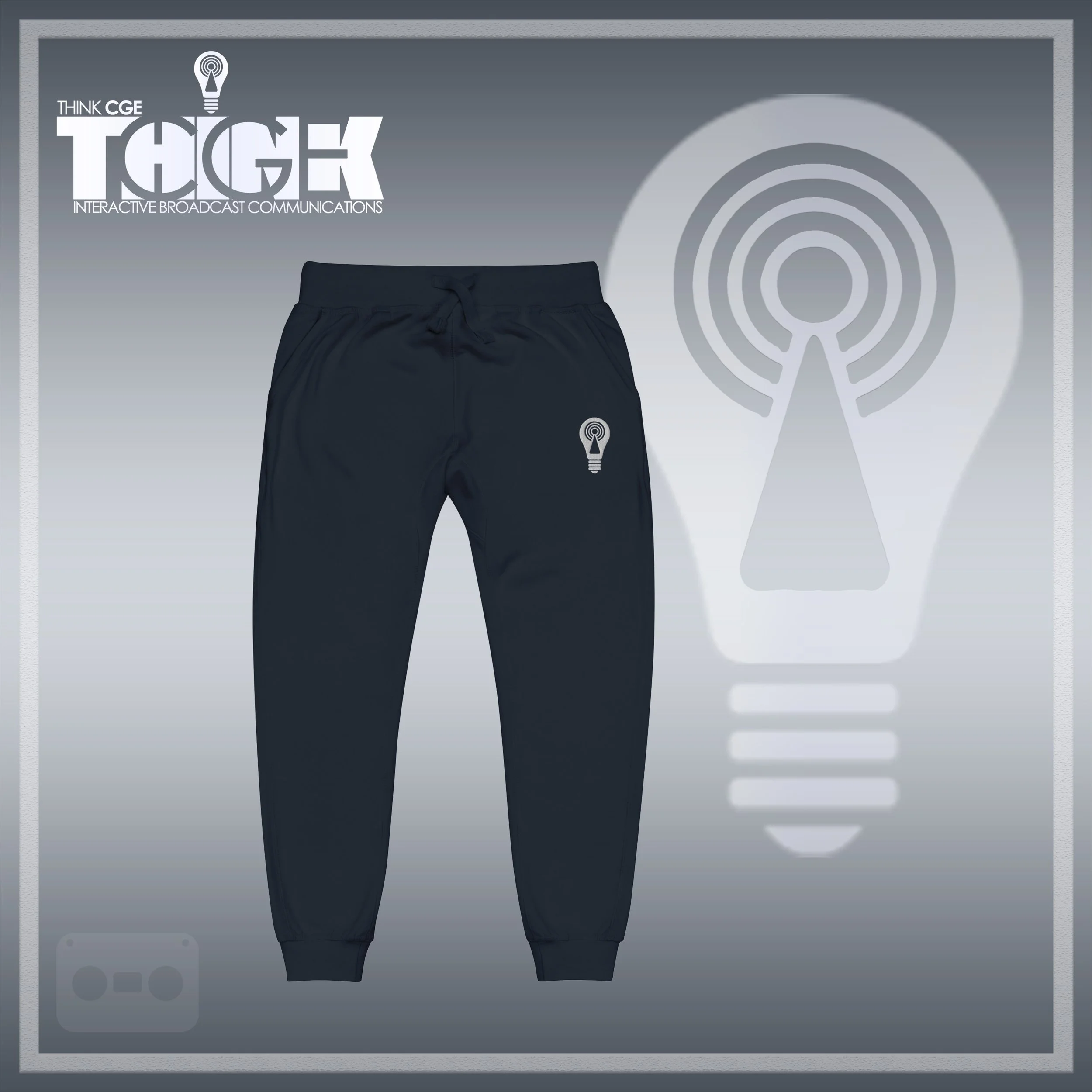 THINKCGE official ad navy joggers White Bulb.jpg