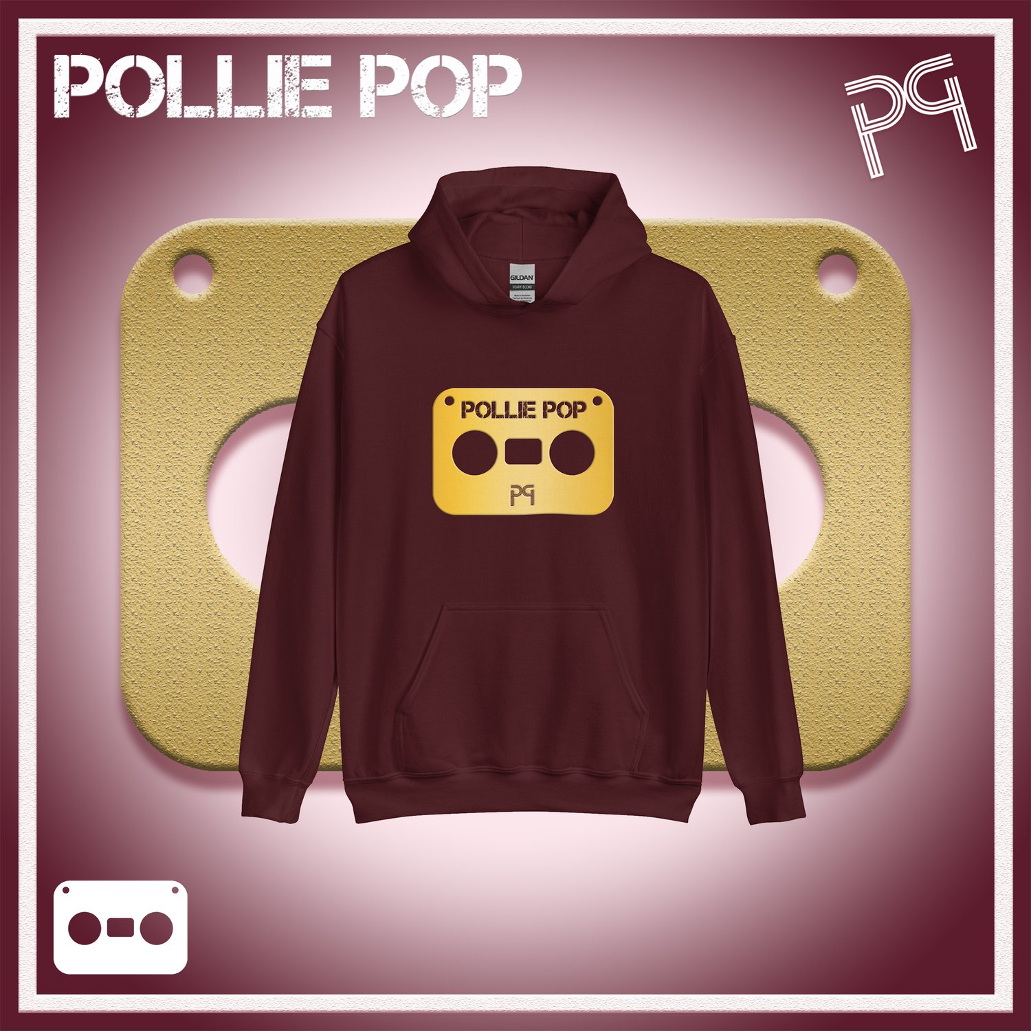 Blacc & Gold Tape — Pollie Pop