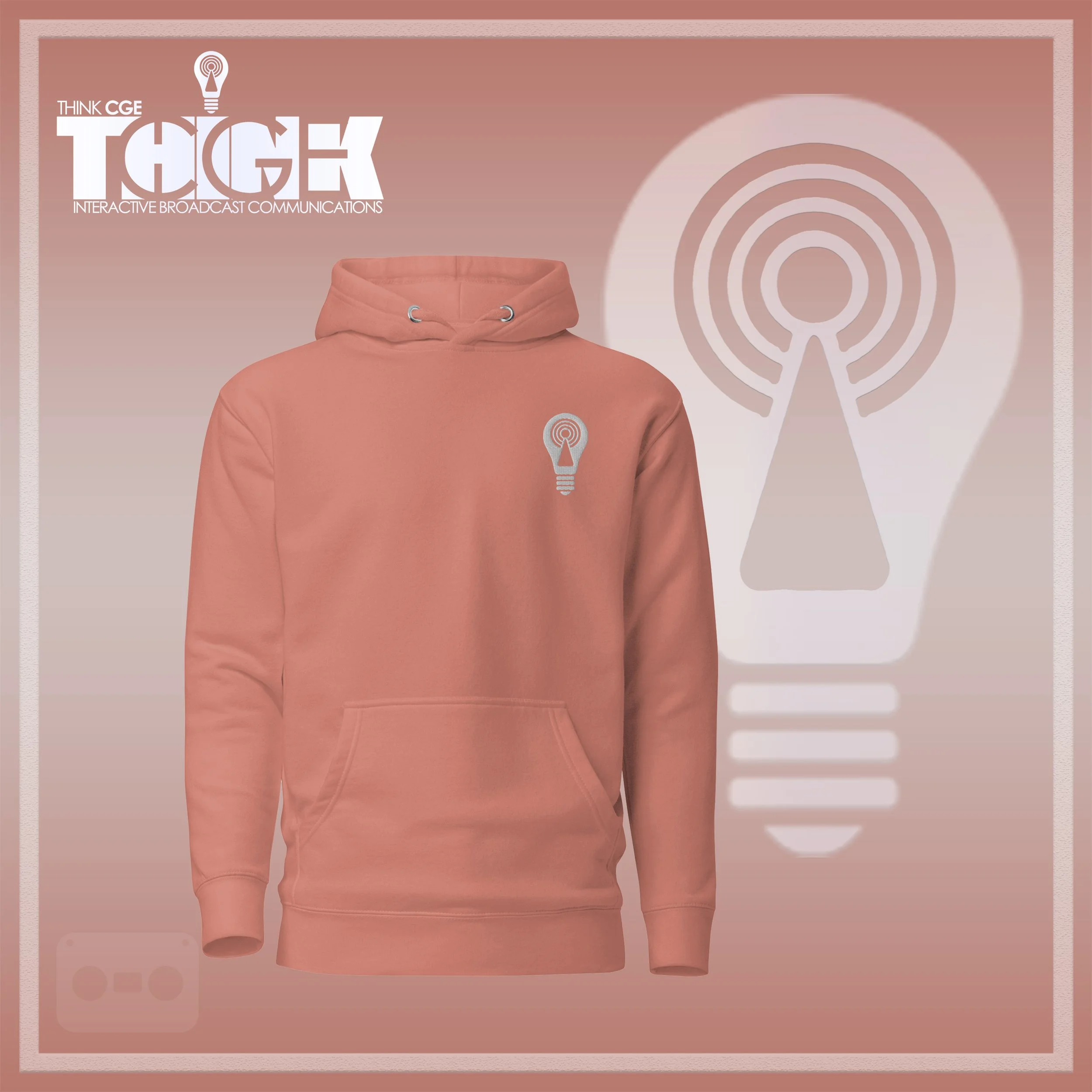 THINKCGE official ad dusty-rose Hoodie White Bulb.jpg