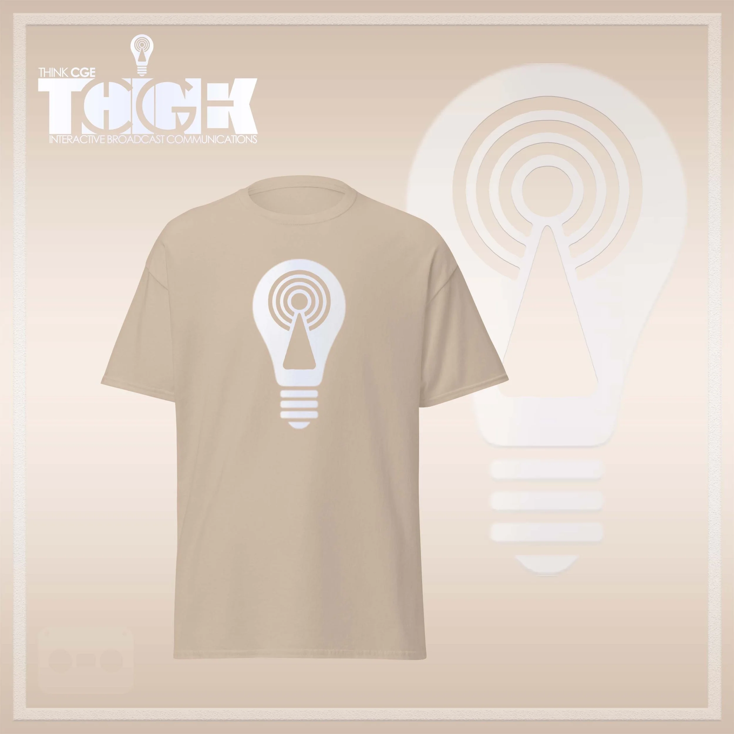 THINKCGE tShirt official ad sand T white Bulb.jpg