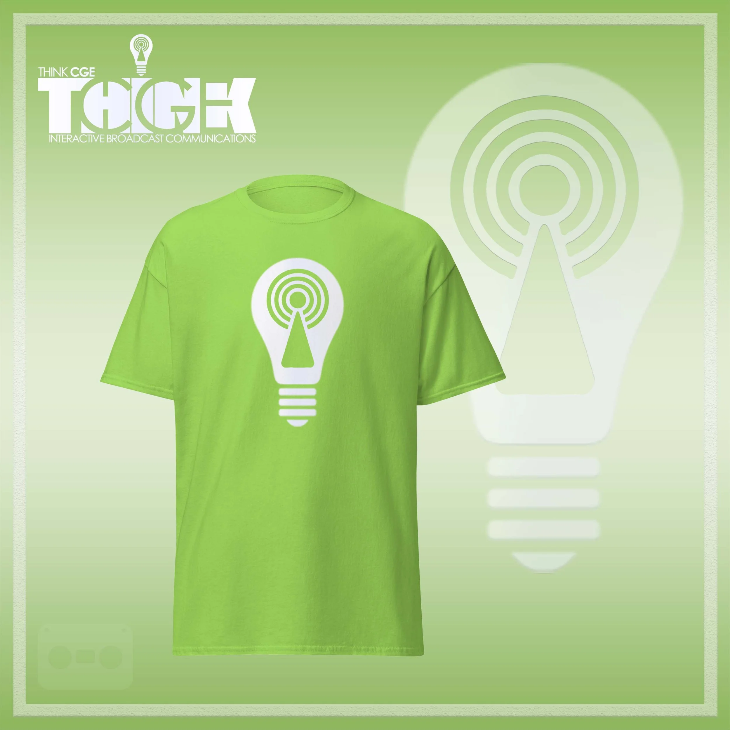 THINKCGE tShirt official ad lime T White Bulb.jpg
