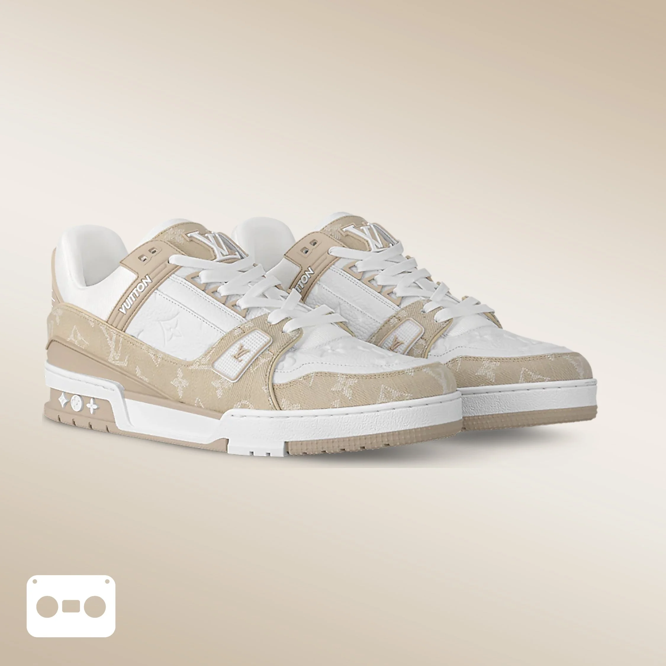 #LouisVuitton #LV #Trainer #Sneaker #BeigeWhite
