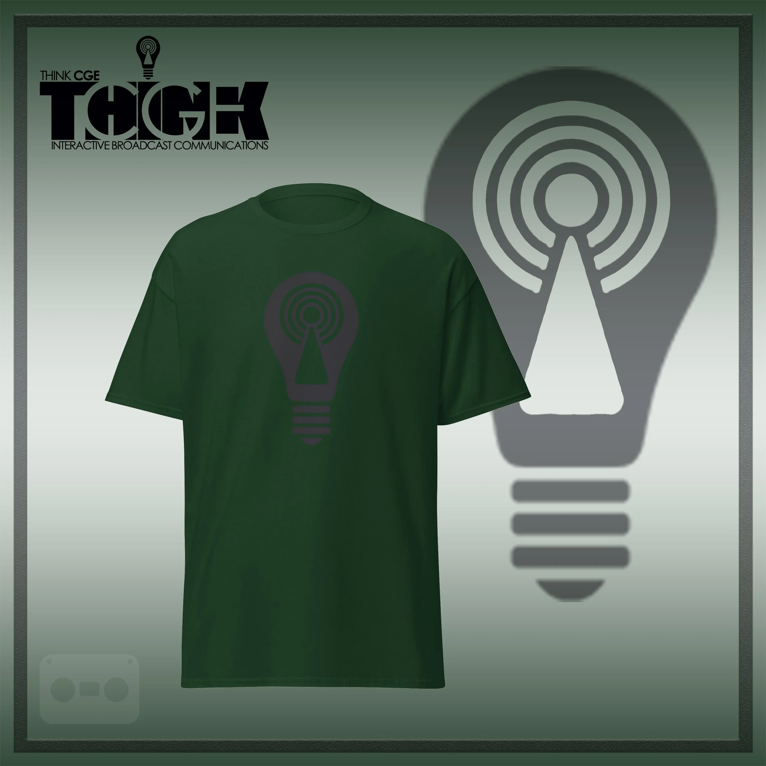 THINKCGE tShirt official ad forest-green T Blacc Bulb.jpg