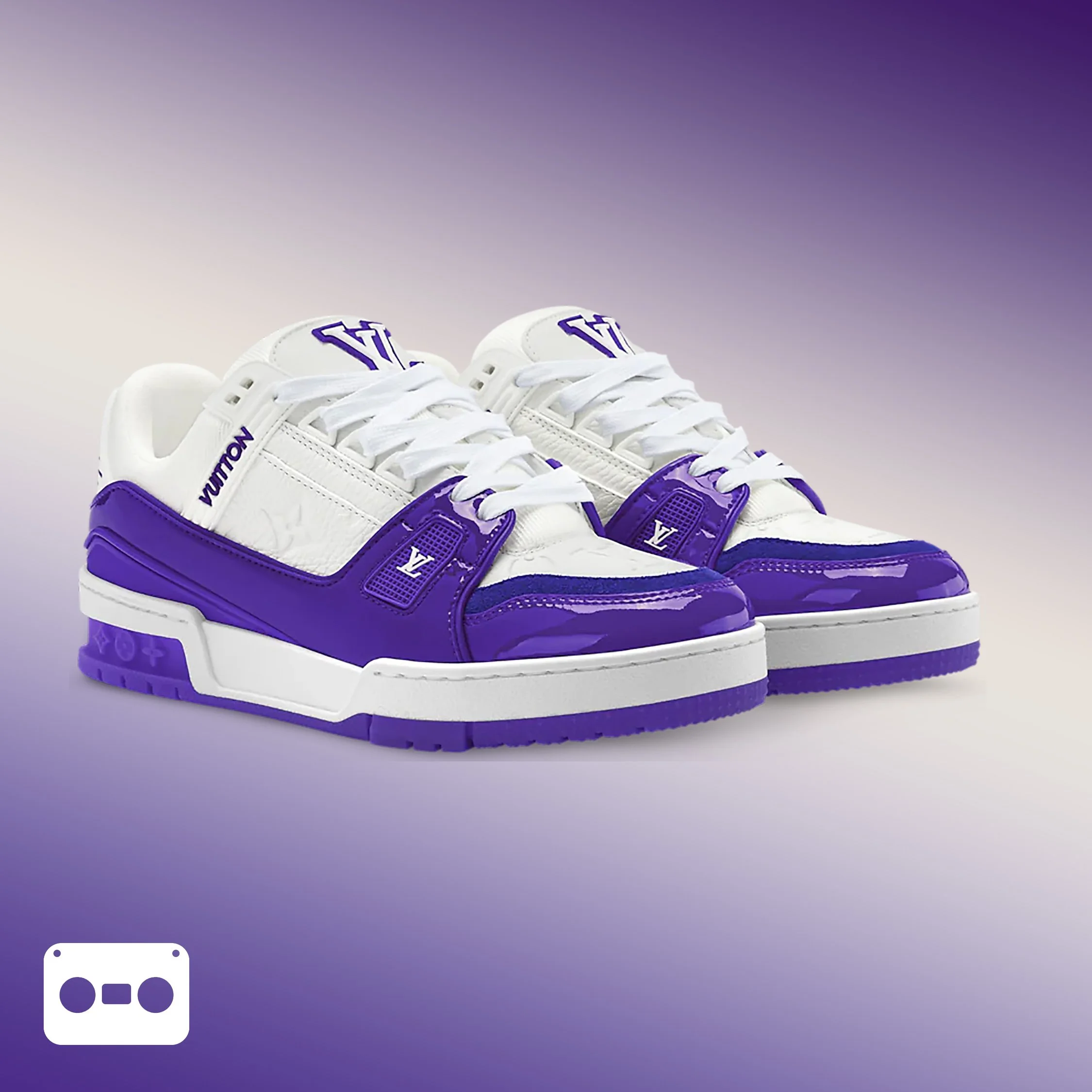 #LouisVuitton #LV #Trainer #Sneaker #PurpleWhite