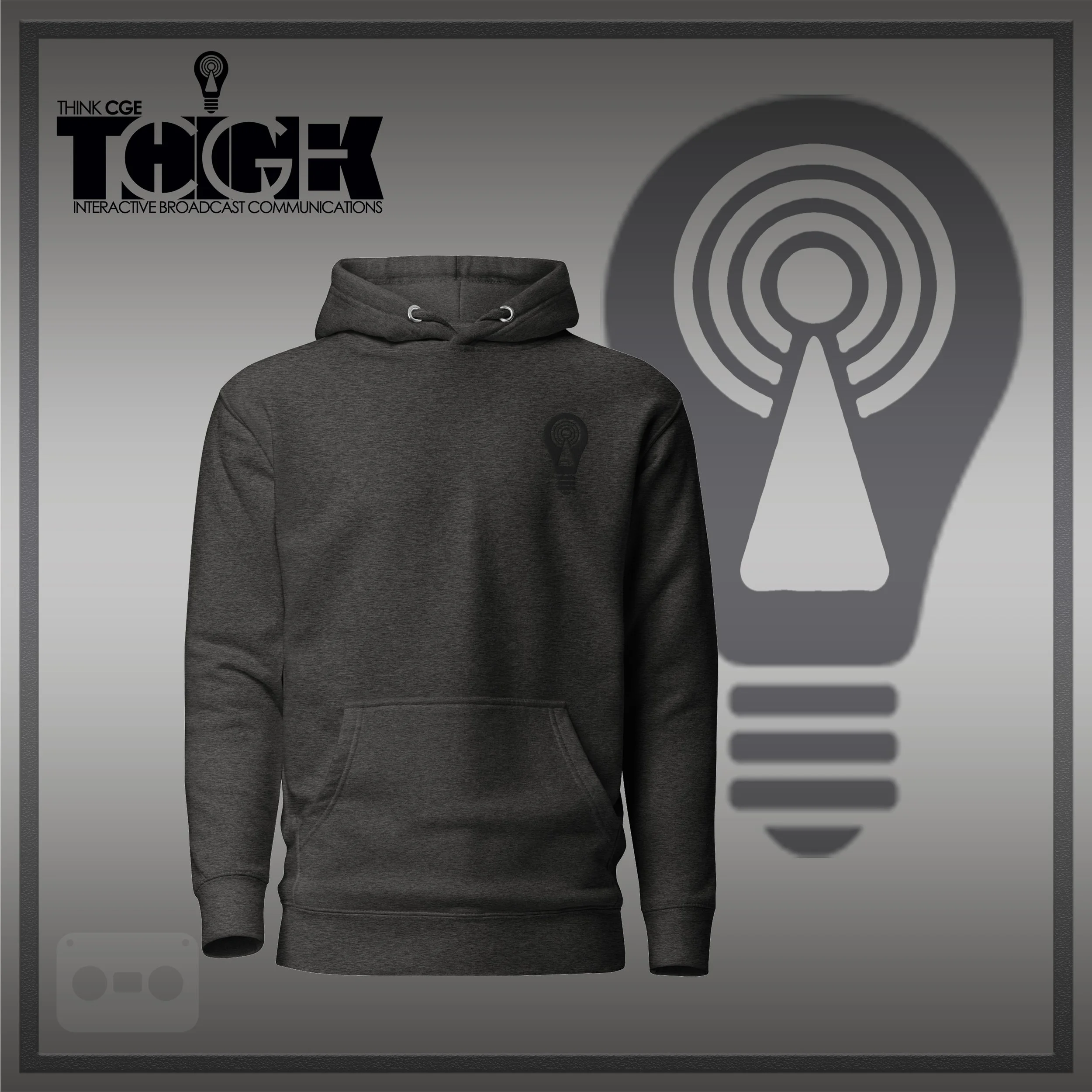 THINKCGE official ad charcoal-heather Hoodie Blacc Bulb.jpg