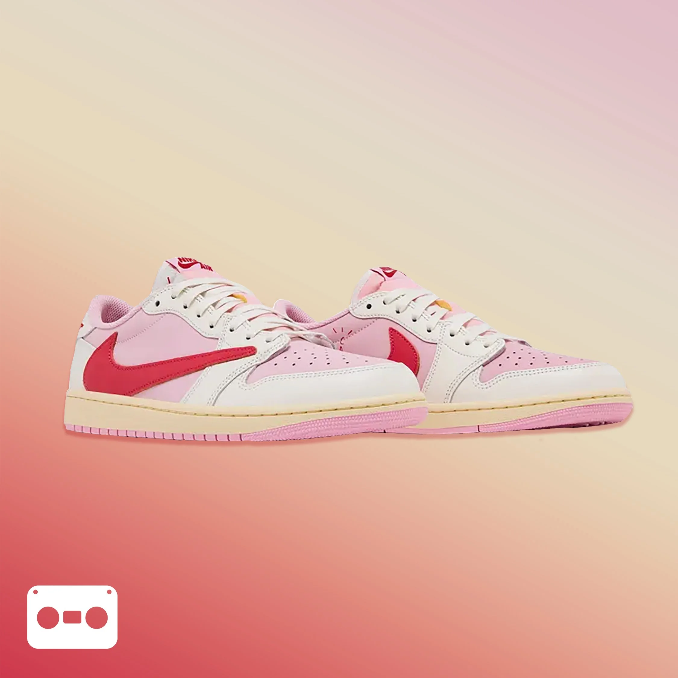 #TravisScott x #AirJordan #1s #Sail #TropicalPink