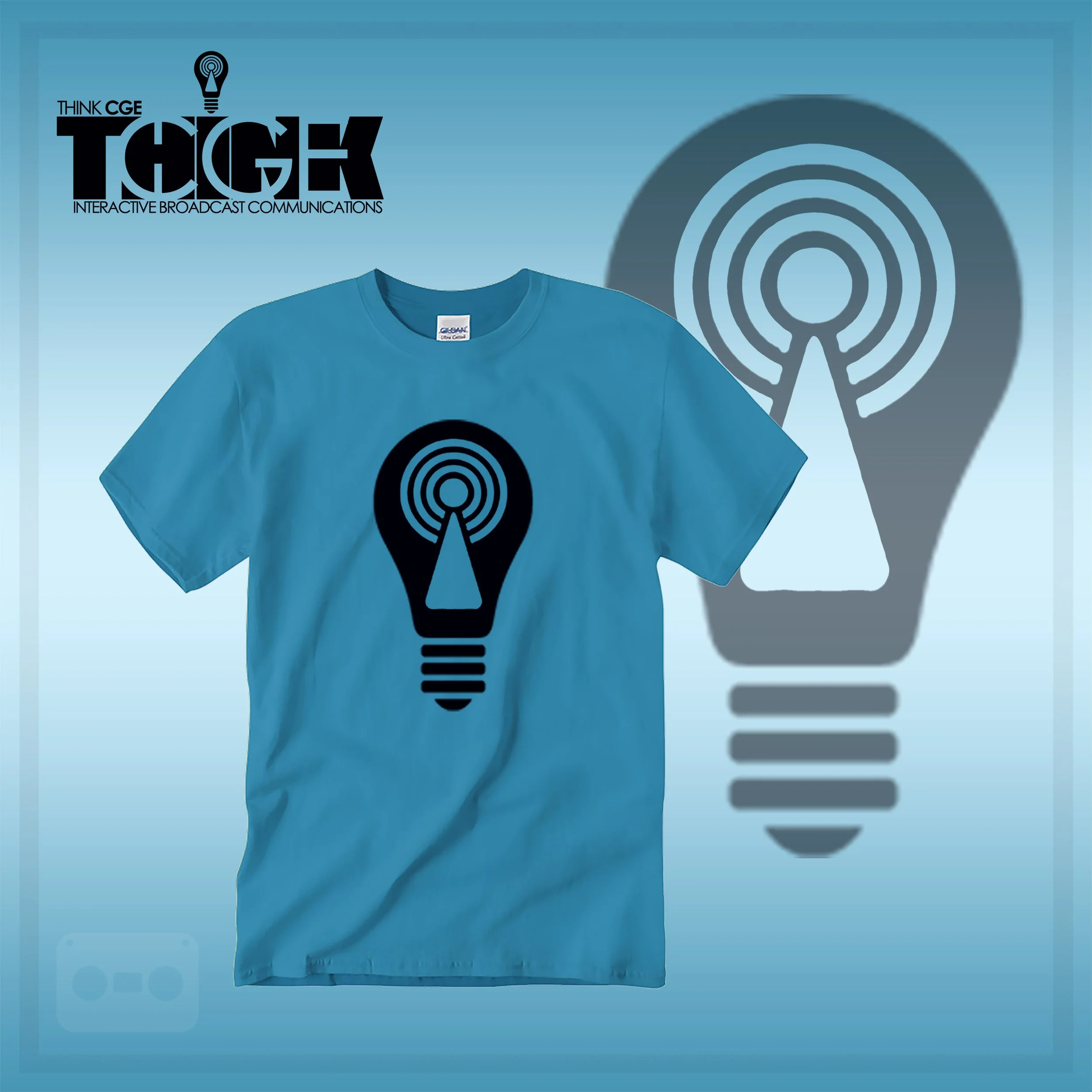 THINKCGE tShirt official ad Teal T Blacc Bulb.jpg