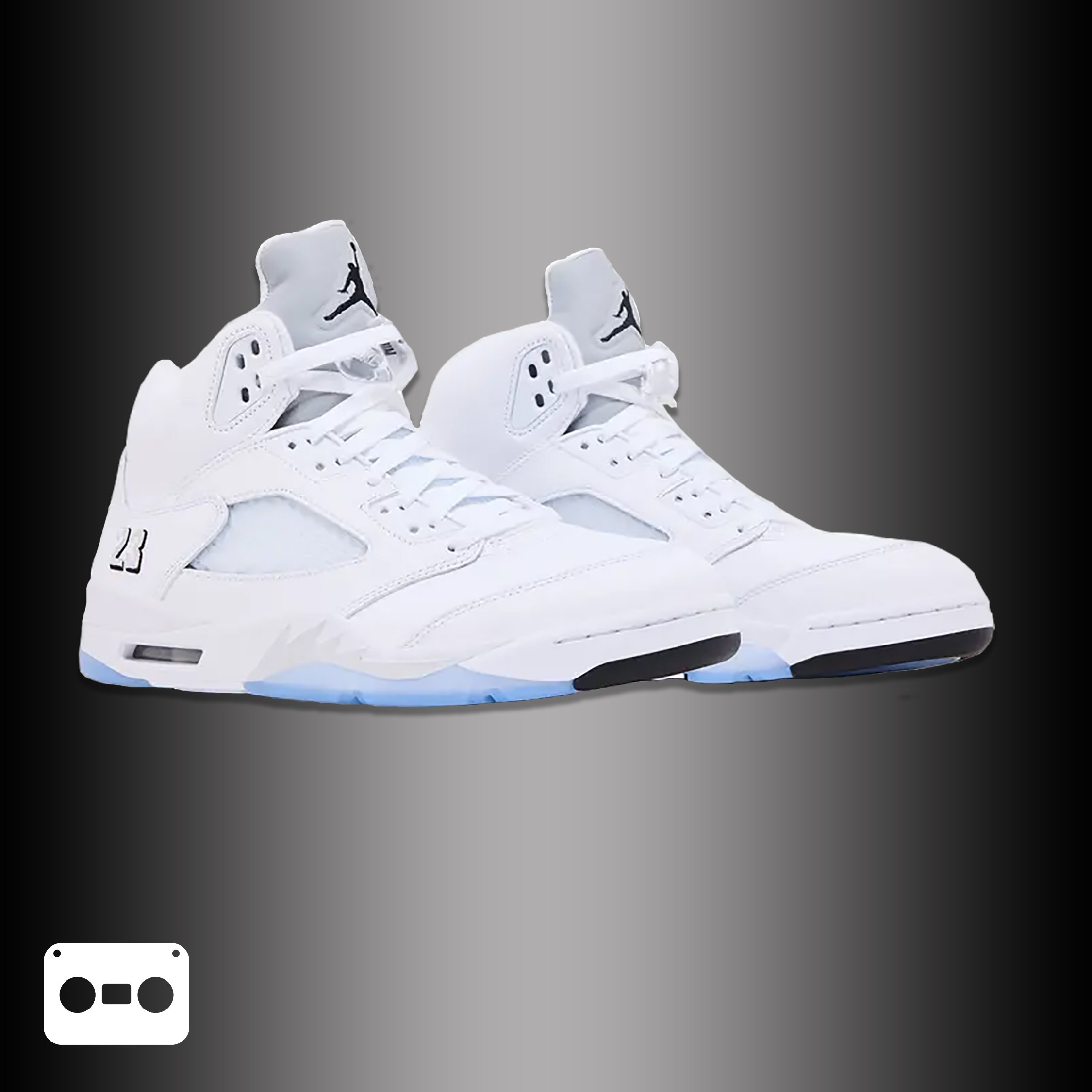 #AirJordan #5s #WhiteMetallic