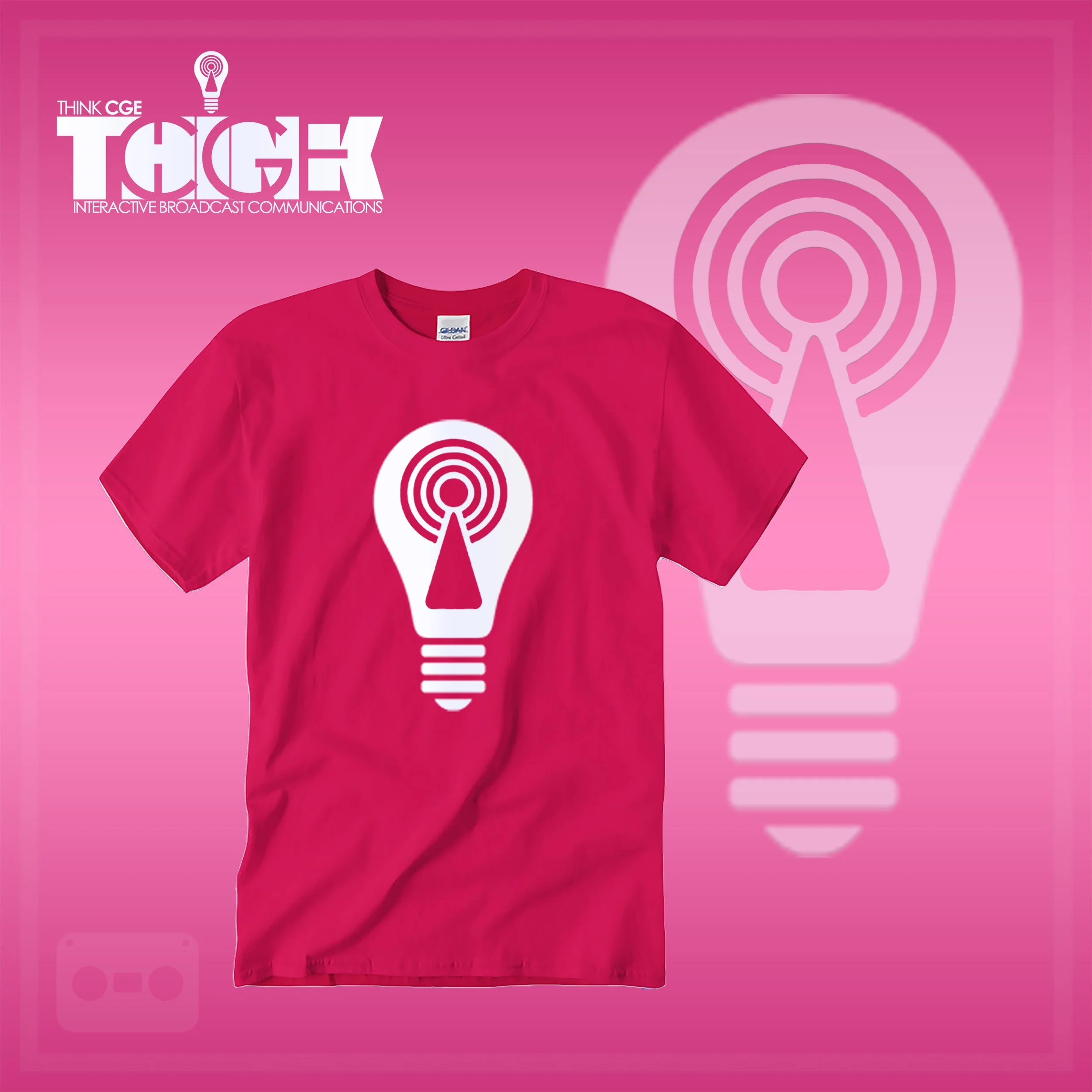 THINKCGE tShirt official ad Fusha T White Bulb.jpg