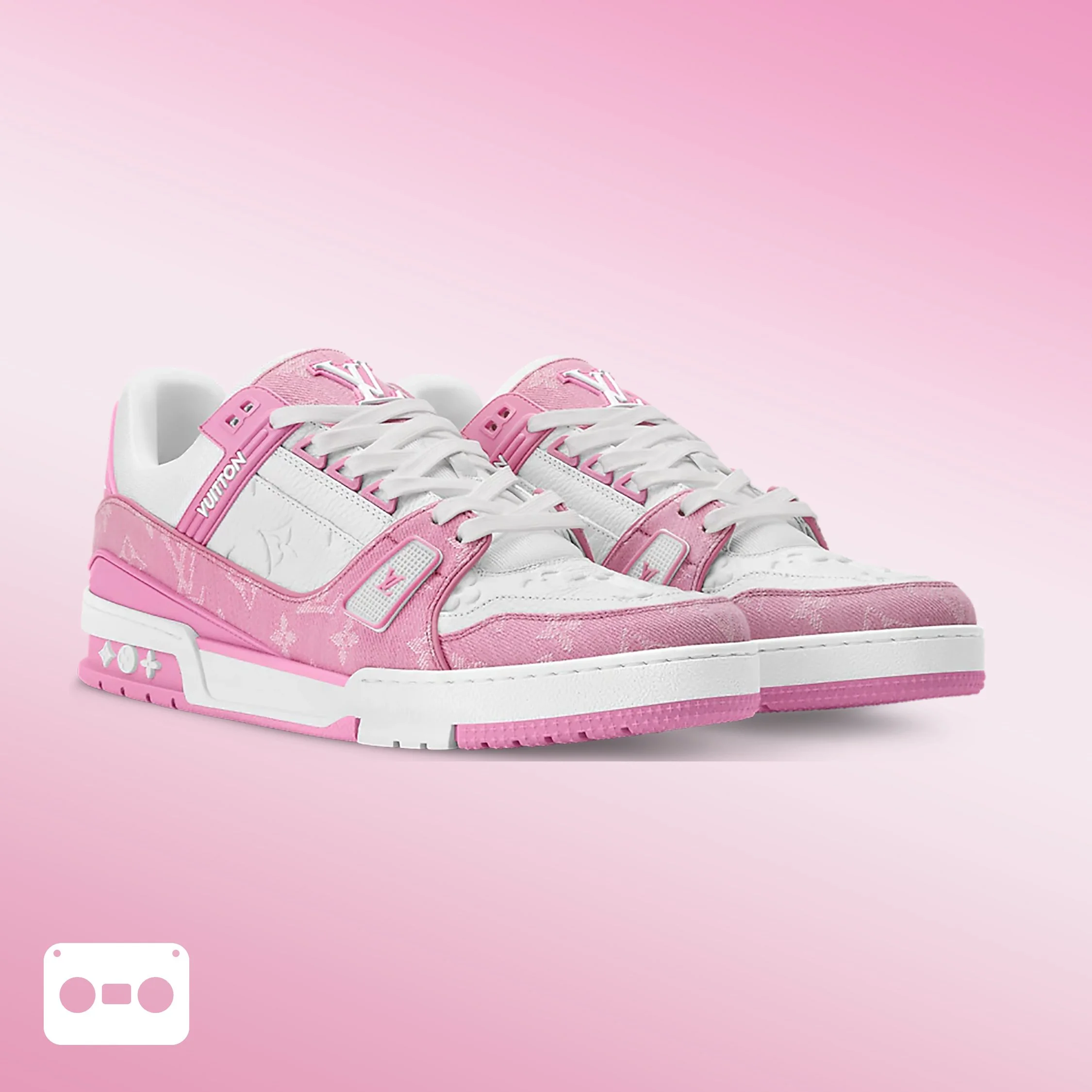 #LouisVuitton #LV #Trainer #Sneaker #PinkWhite