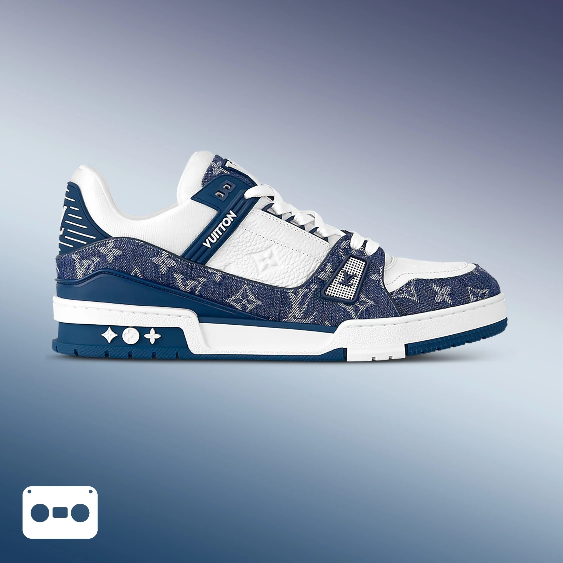 #LouisVuitton #LV #Trainer #Sneaker #BlueWhite