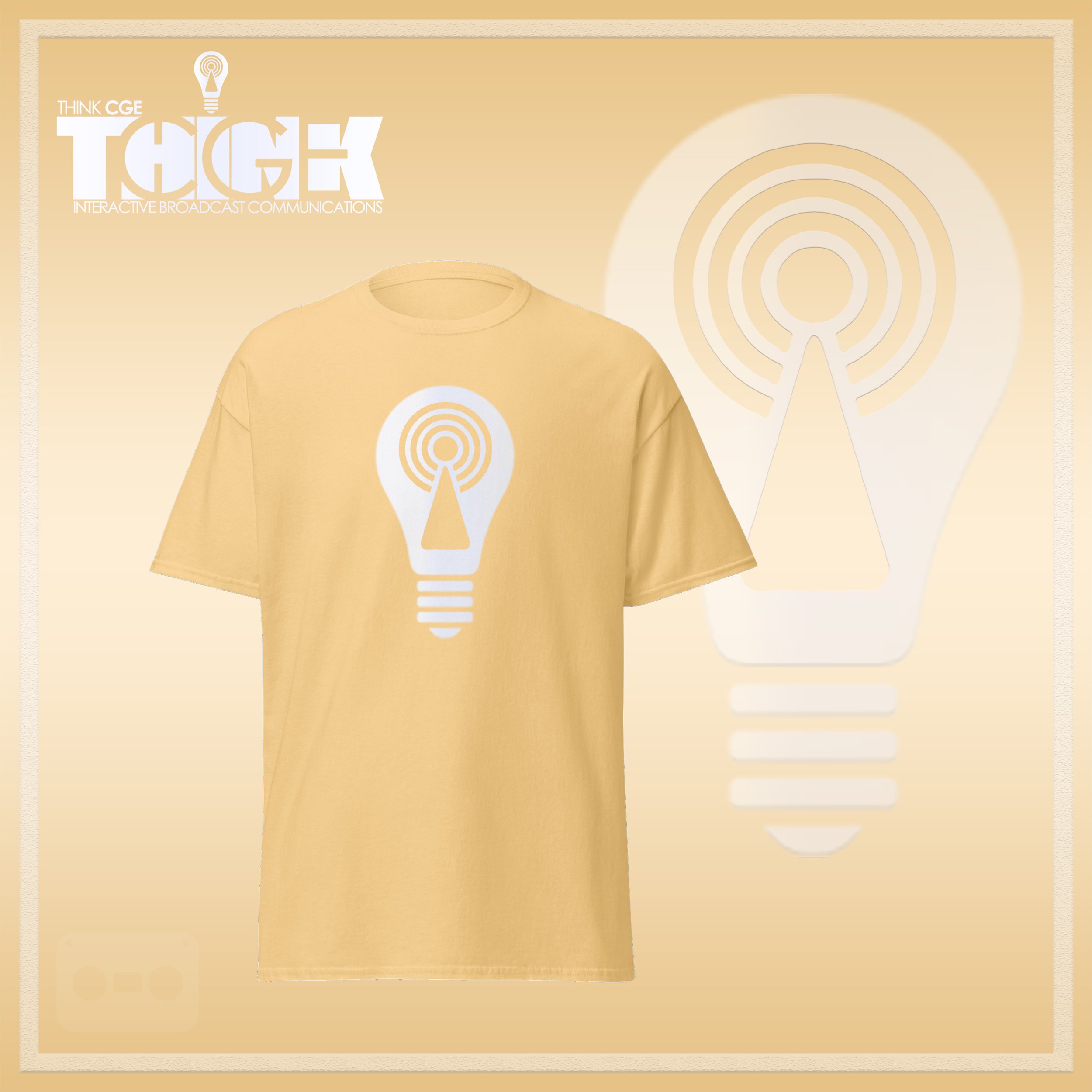 THINKCGE tShirt official ad yellow-haze T White Bulb.jpg
