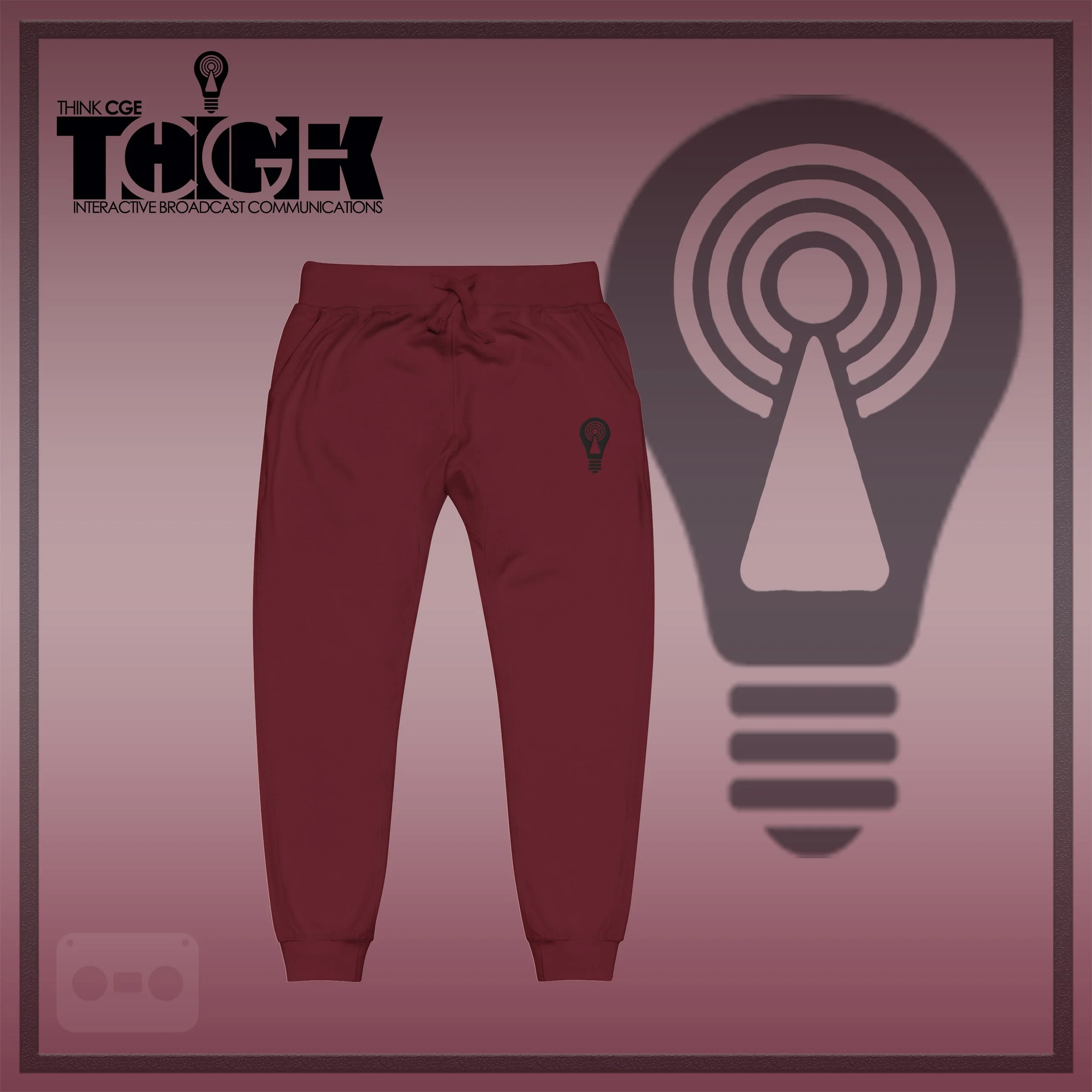 THINKCGE official ad Maroon joggers Blacc Bulb.jpg